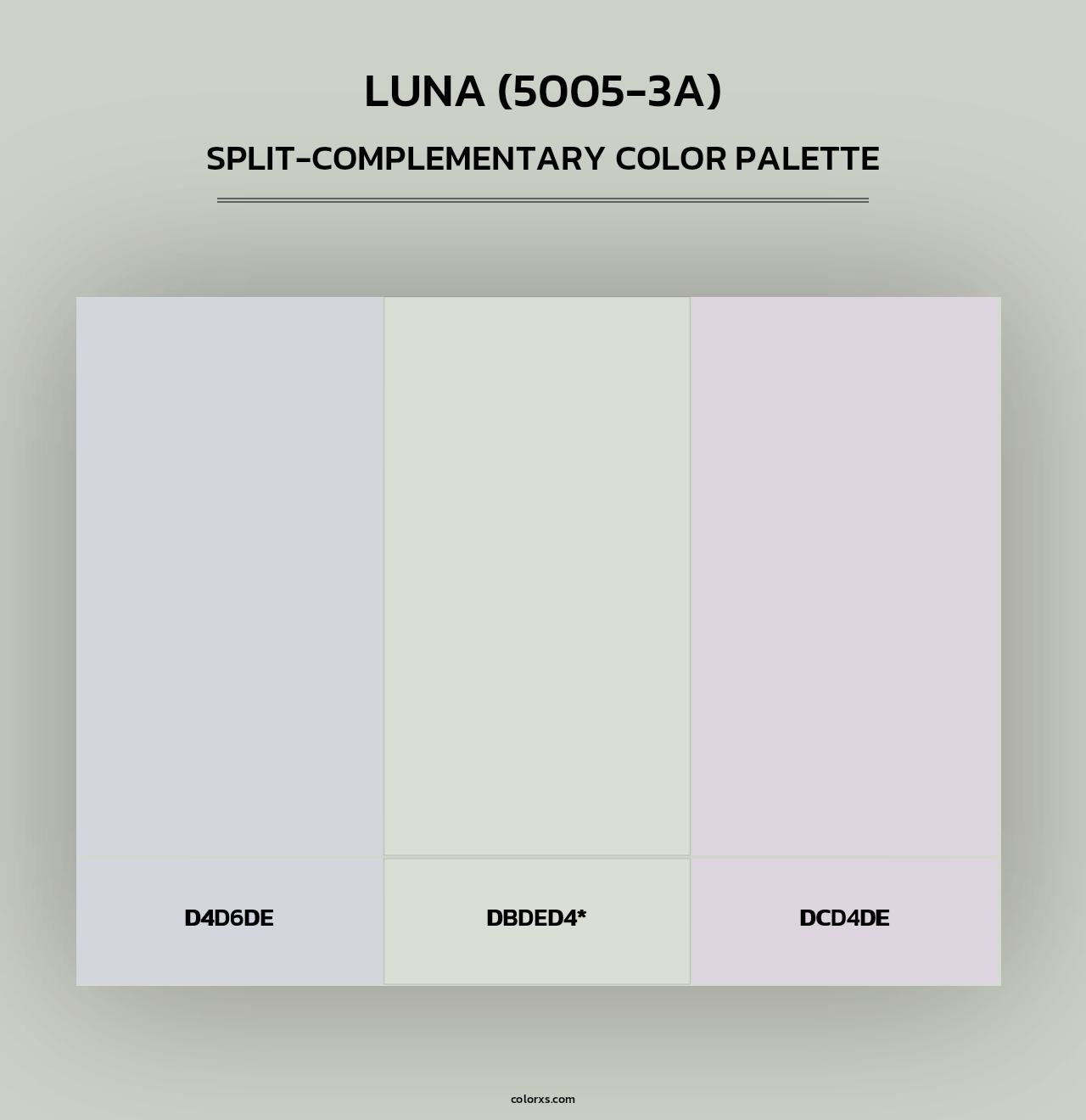 Luna (5005-3A) - Split-Complementary Color Palette