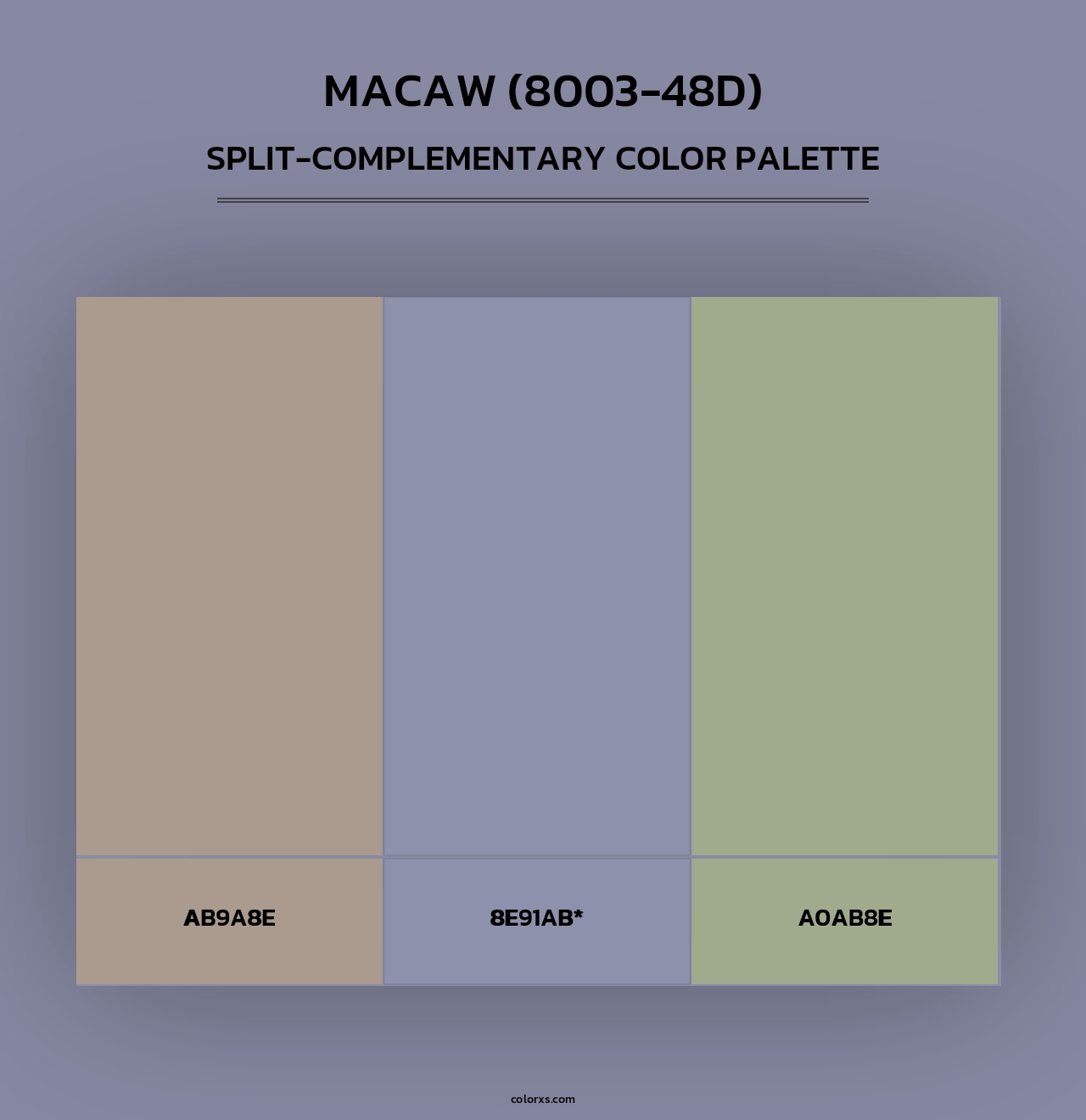 Macaw (8003-48D) - Split-Complementary Color Palette