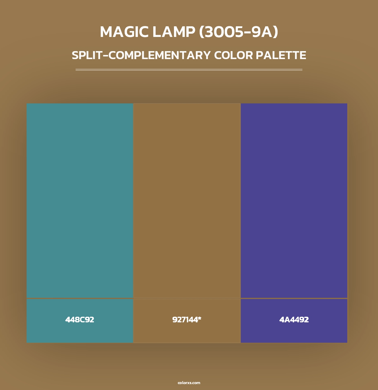 Magic Lamp (3005-9A) - Split-Complementary Color Palette