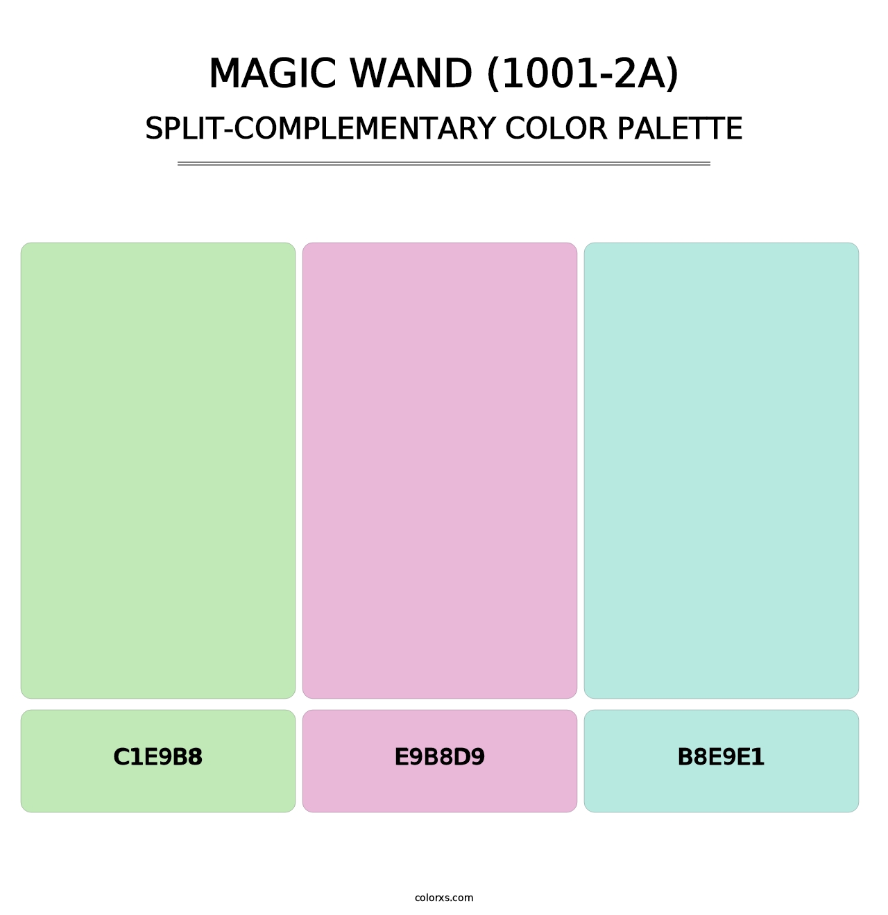 Magic Wand (1001-2A) - Split-Complementary Color Palette