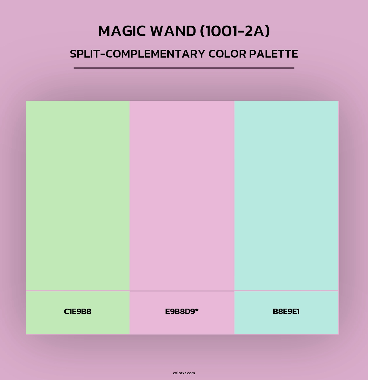 Magic Wand (1001-2A) - Split-Complementary Color Palette