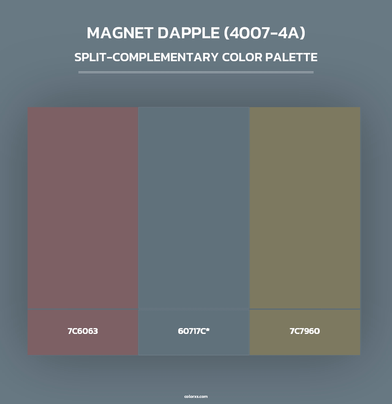Magnet Dapple (4007-4A) - Split-Complementary Color Palette