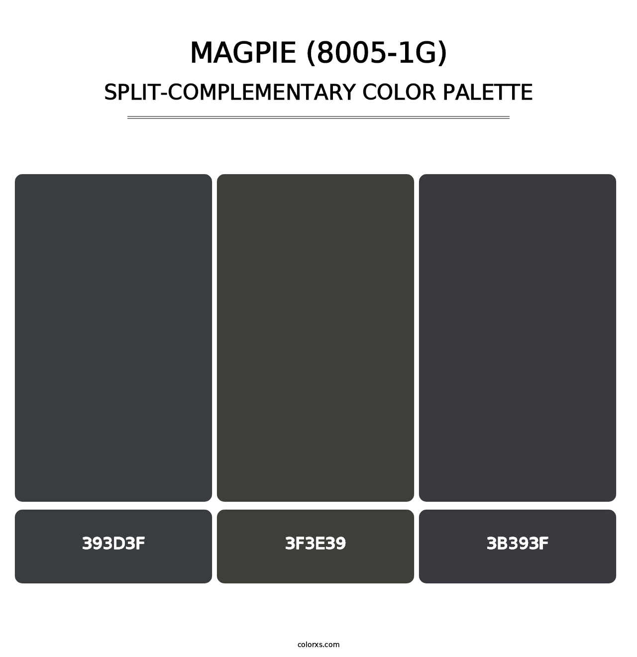 Magpie (8005-1G) - Split-Complementary Color Palette