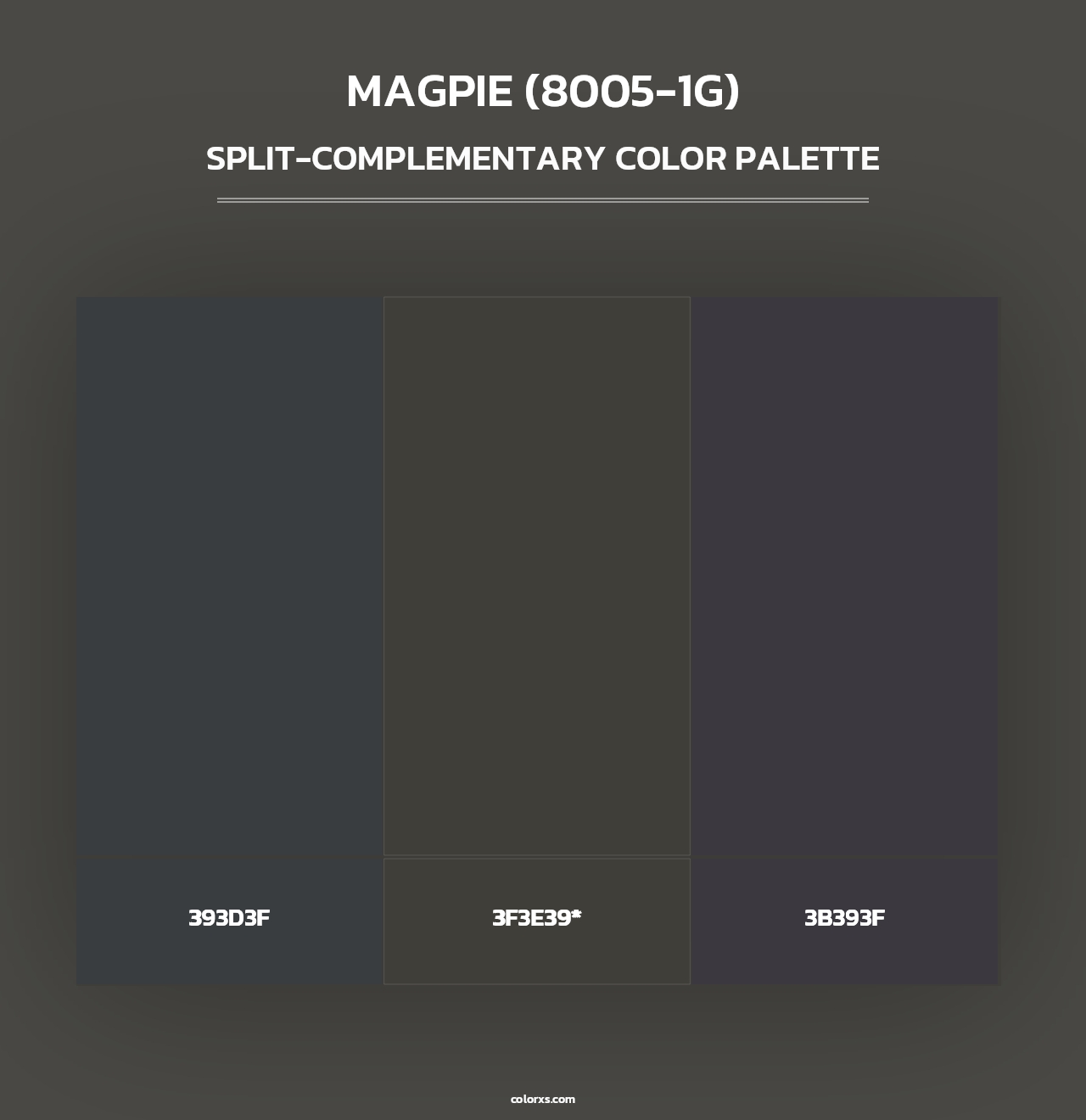 Magpie (8005-1G) - Split-Complementary Color Palette