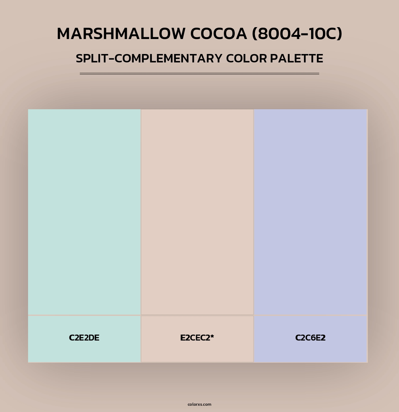 Marshmallow Cocoa (8004-10C) - Split-Complementary Color Palette