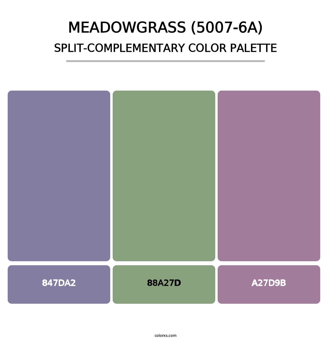 Meadowgrass (5007-6A) - Split-Complementary Color Palette