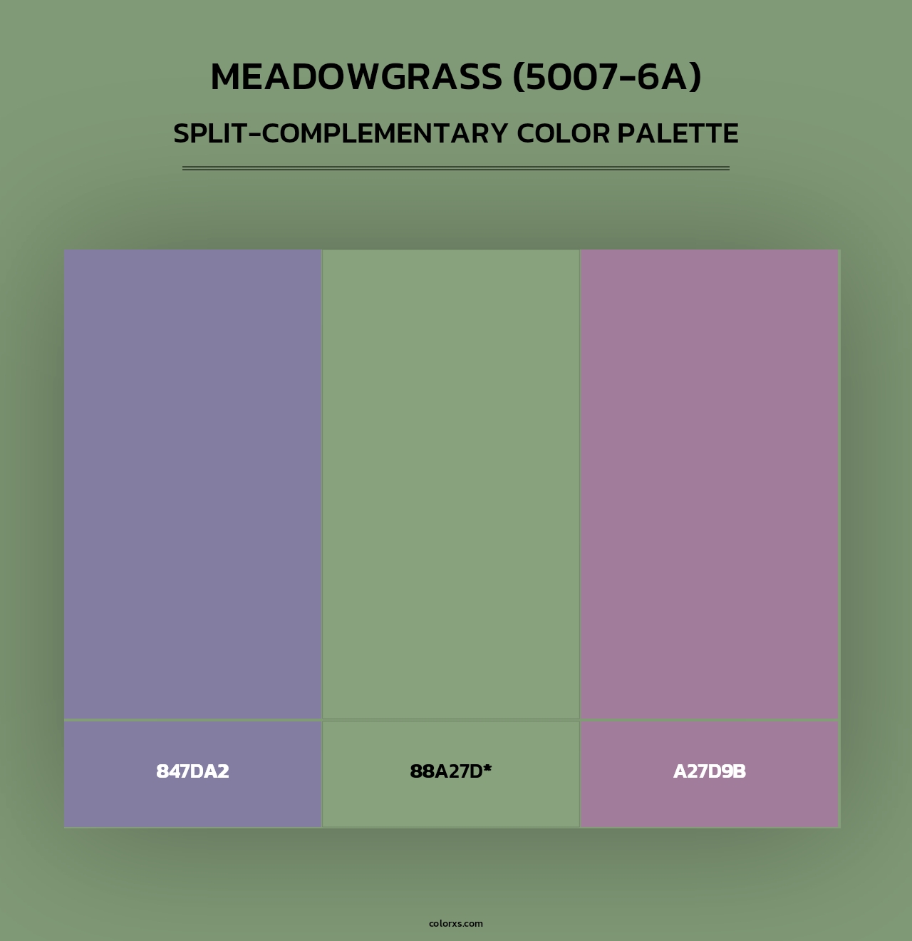 Meadowgrass (5007-6A) - Split-Complementary Color Palette