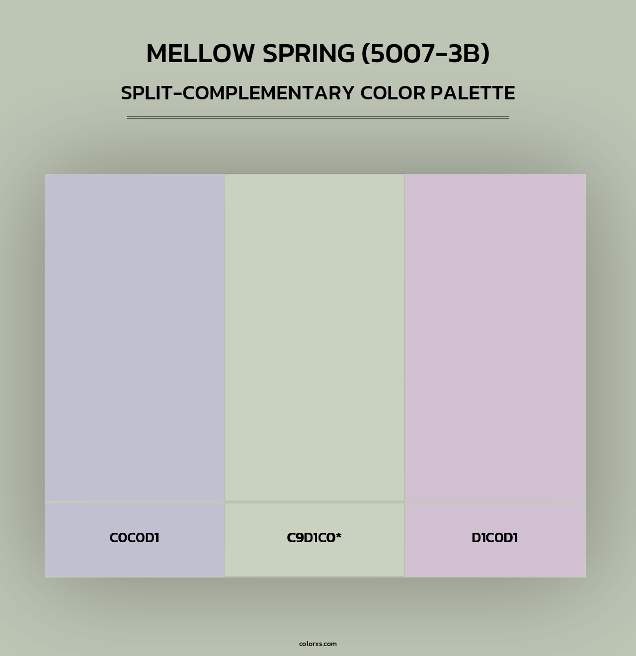 Mellow Spring (5007-3B) - Split-Complementary Color Palette