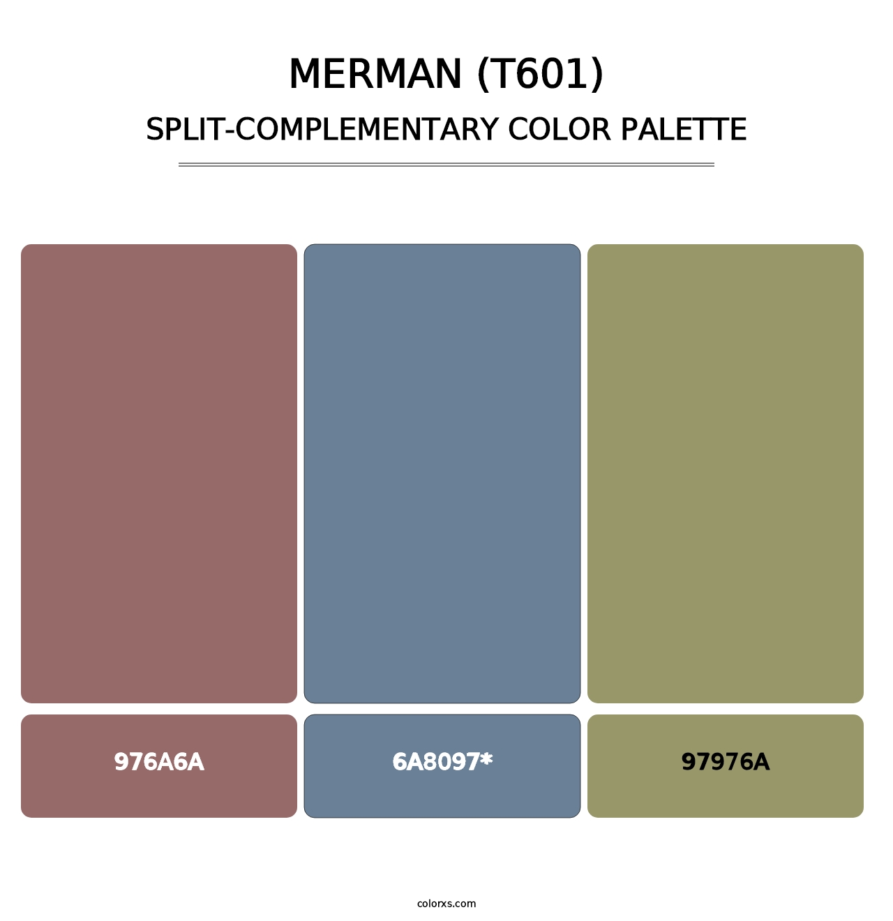 Merman (T601) - Split-Complementary Color Palette