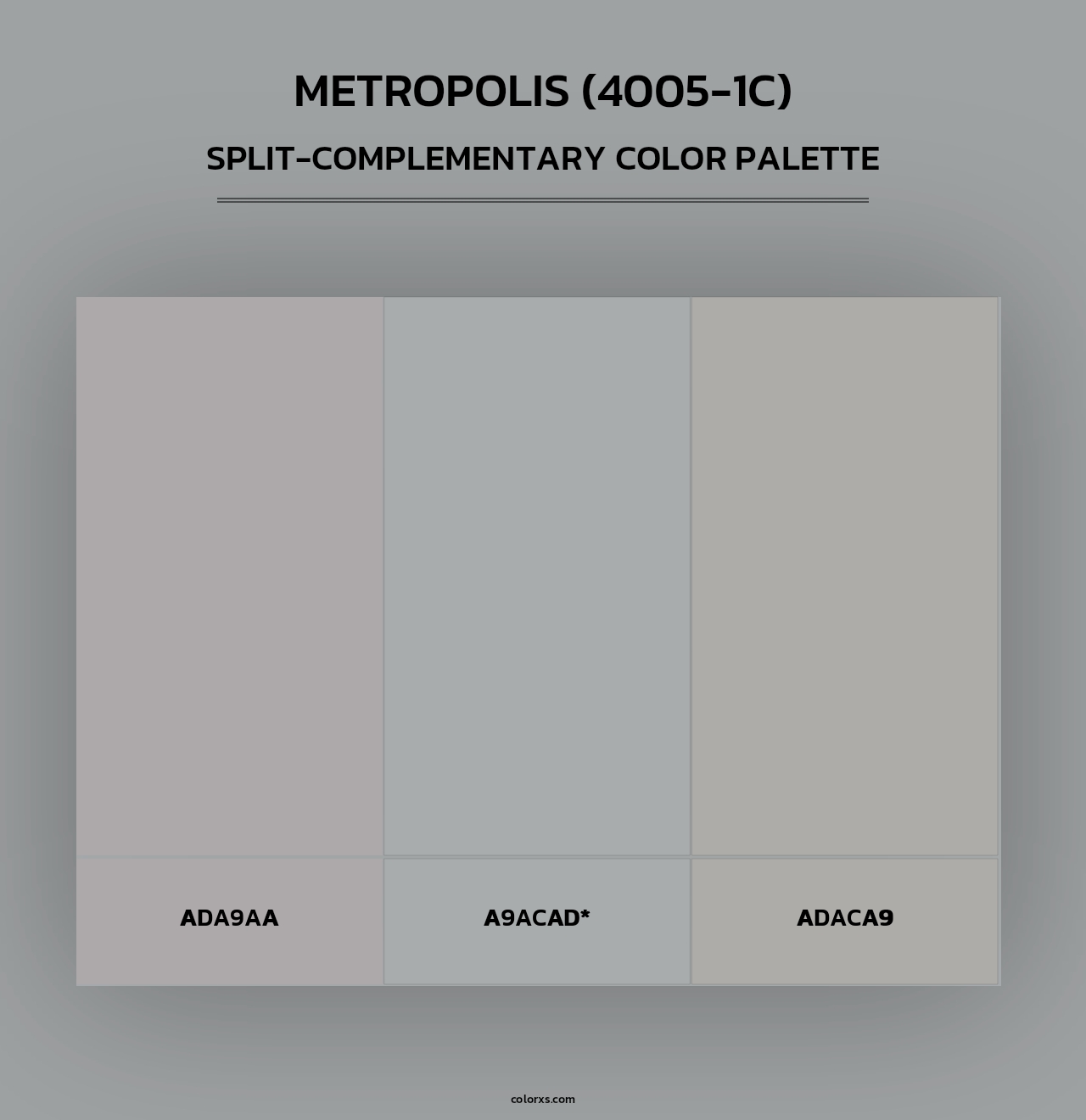 Metropolis (4005-1C) - Split-Complementary Color Palette
