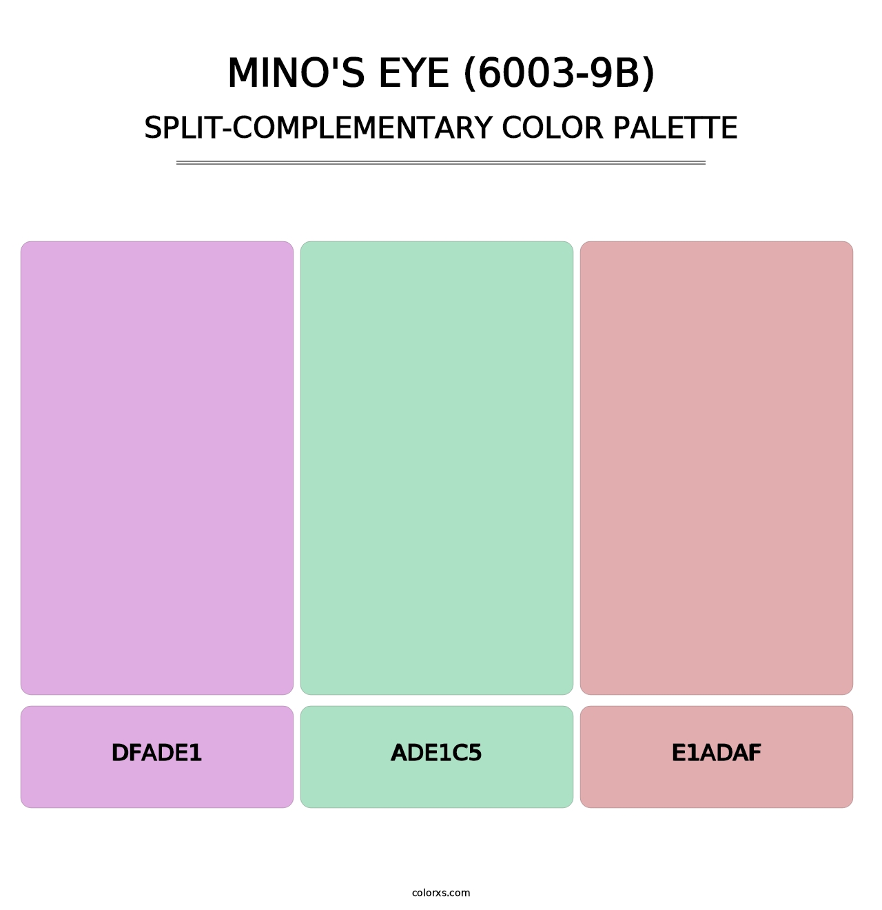 Mino's Eye (6003-9B) - Split-Complementary Color Palette