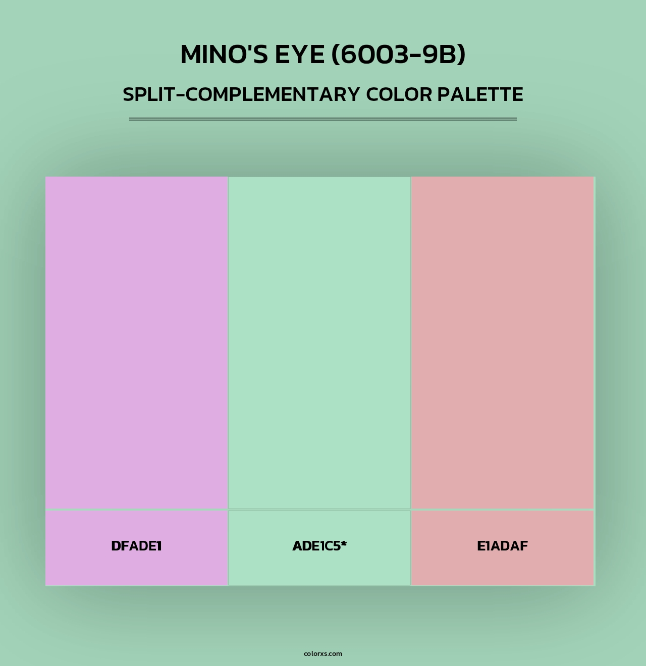 Mino's Eye (6003-9B) - Split-Complementary Color Palette