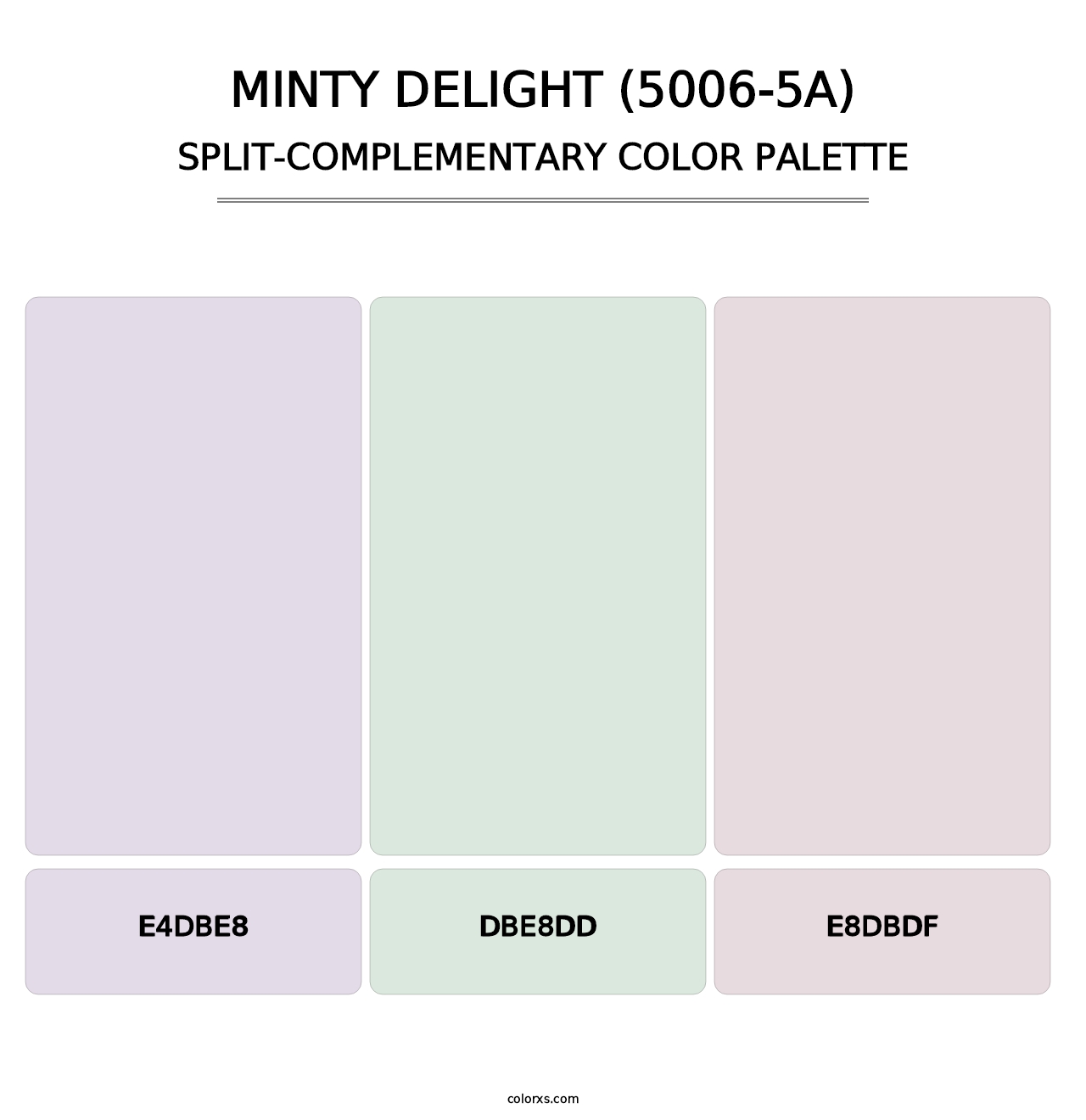 Minty Delight (5006-5A) - Split-Complementary Color Palette
