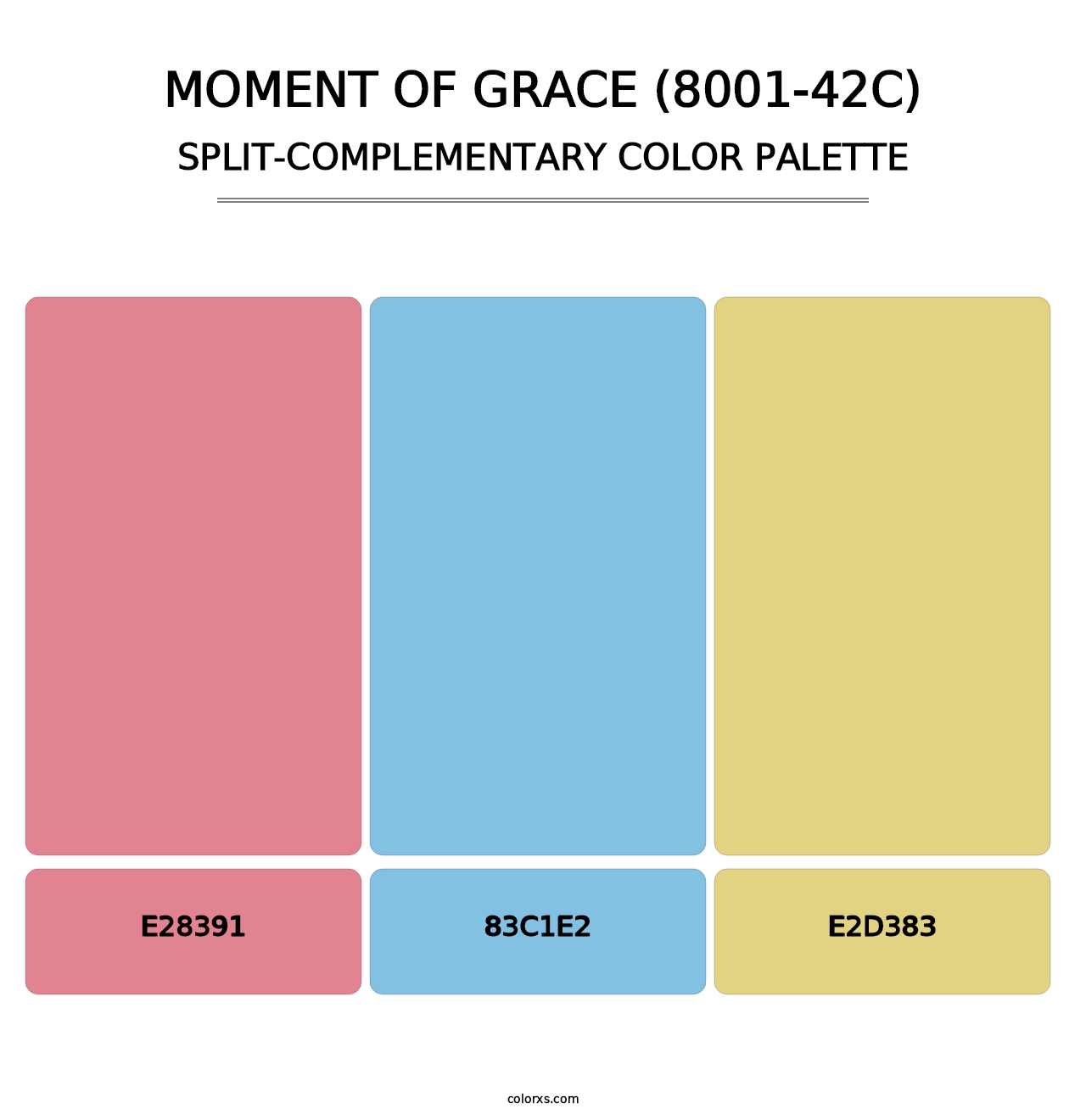 Moment of Grace (8001-42C) - Split-Complementary Color Palette