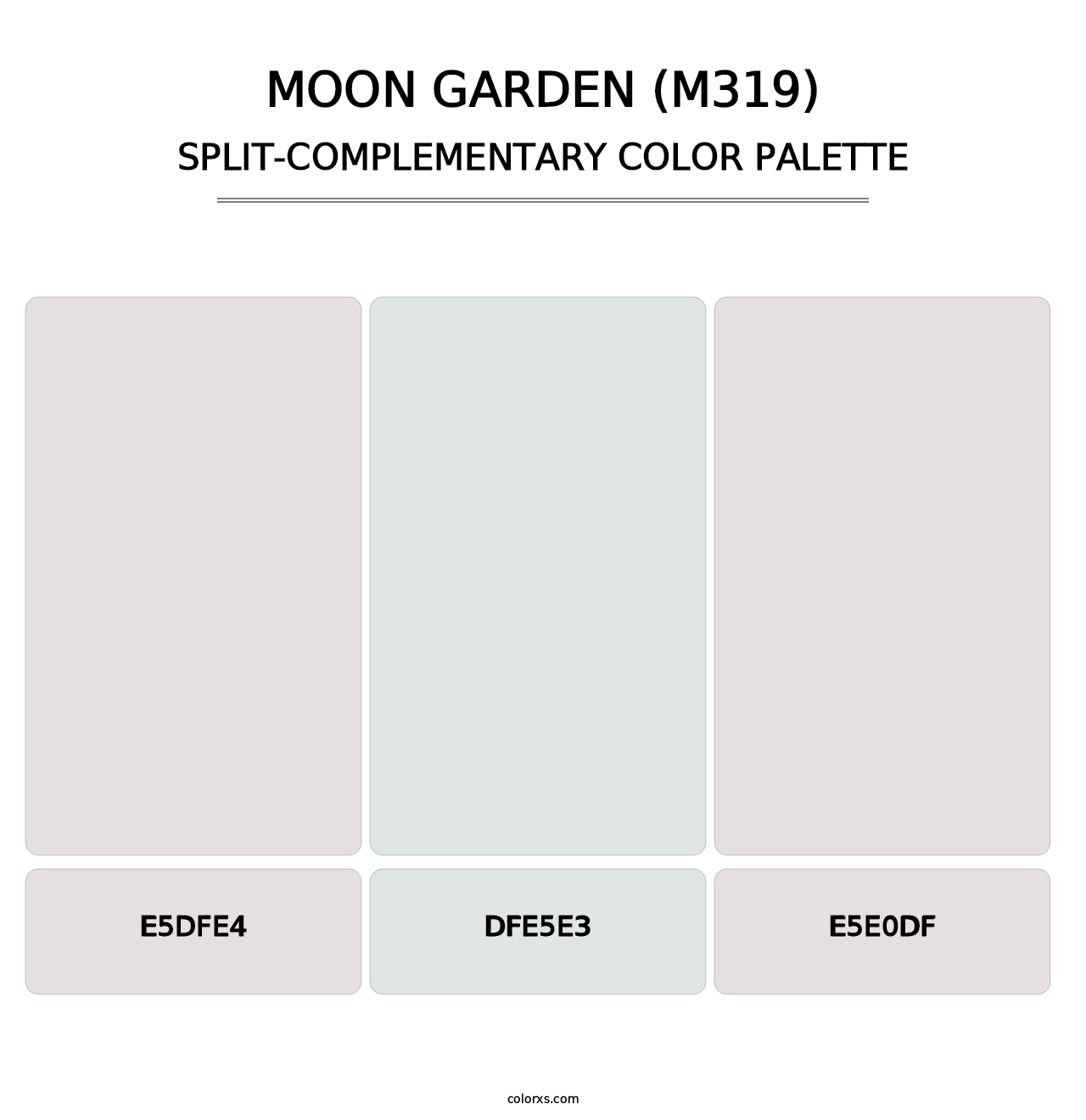 Moon Garden (M319) - Split-Complementary Color Palette