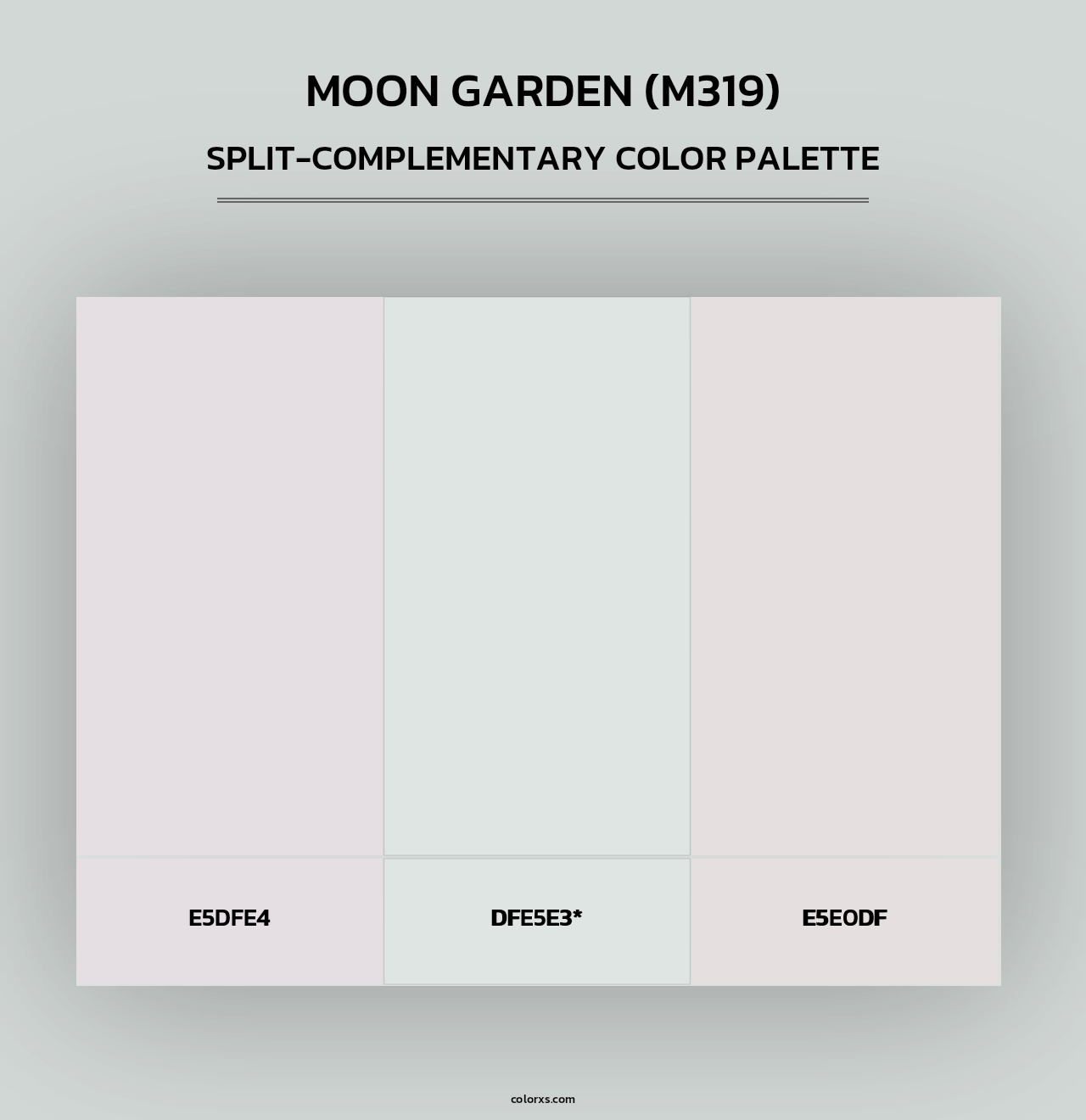Moon Garden (M319) - Split-Complementary Color Palette