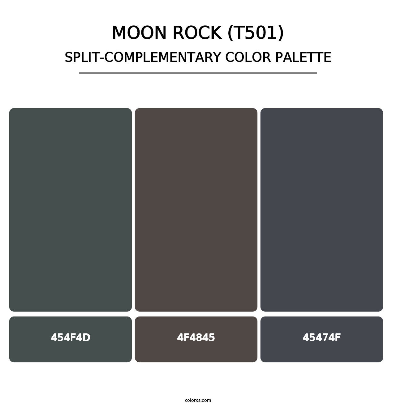 Moon Rock (T501) - Split-Complementary Color Palette