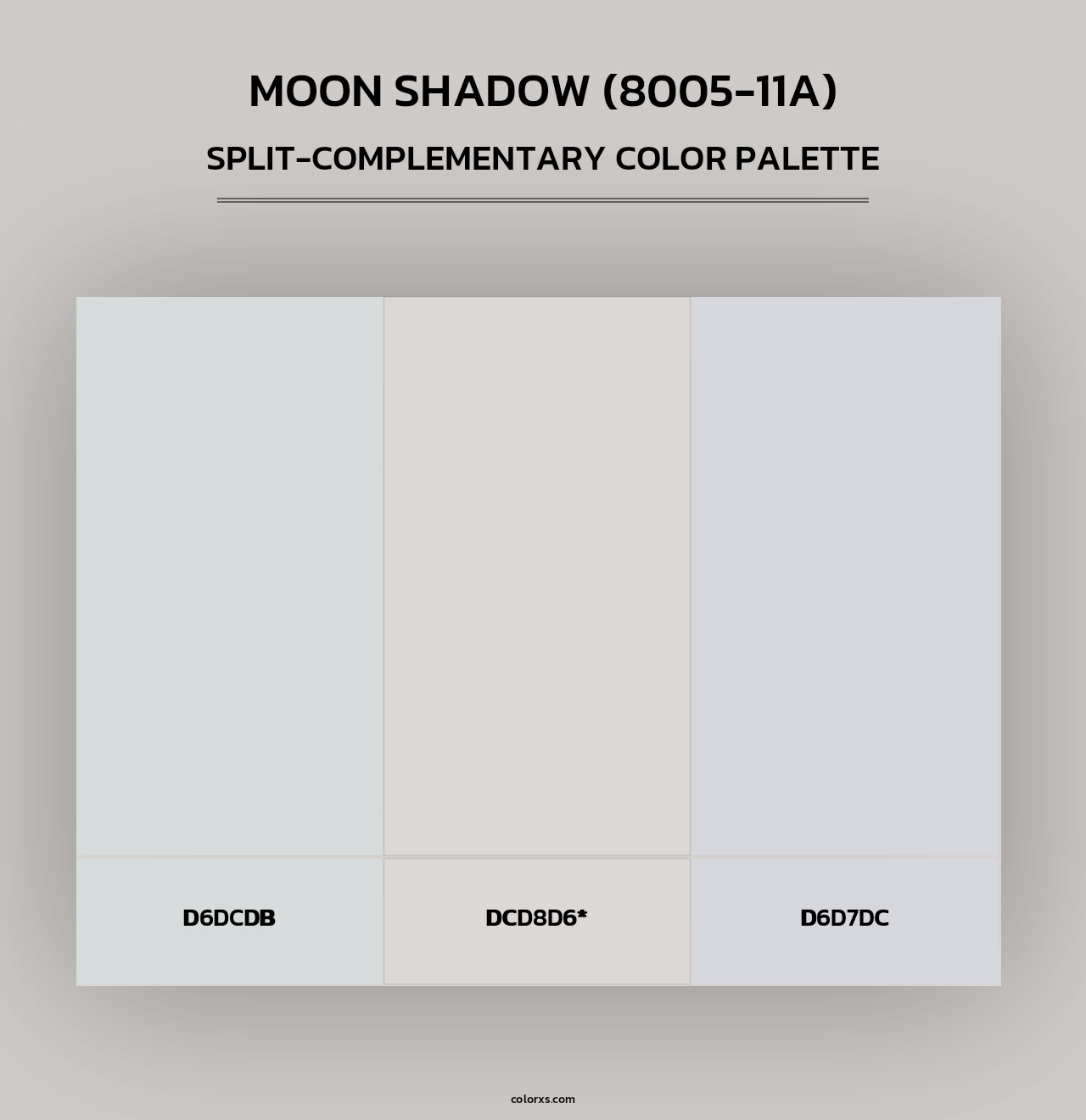 Moon Shadow (8005-11A) - Split-Complementary Color Palette