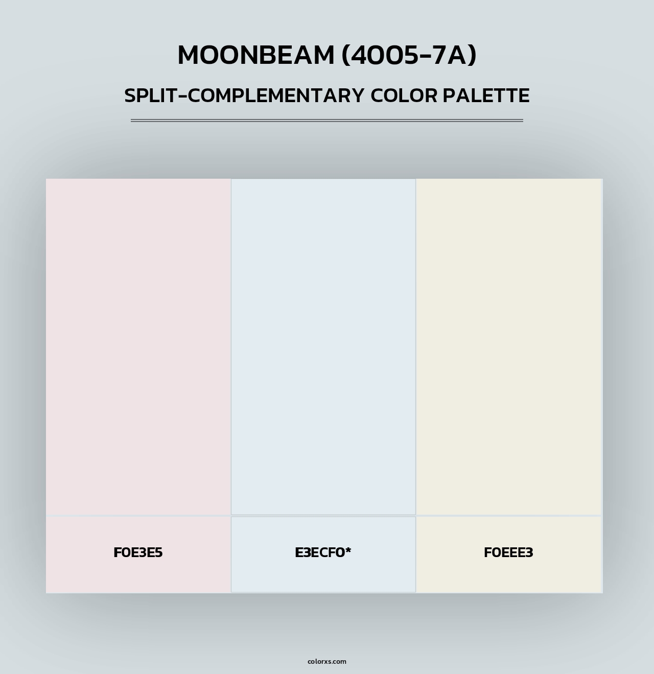 Moonbeam (4005-7A) - Split-Complementary Color Palette