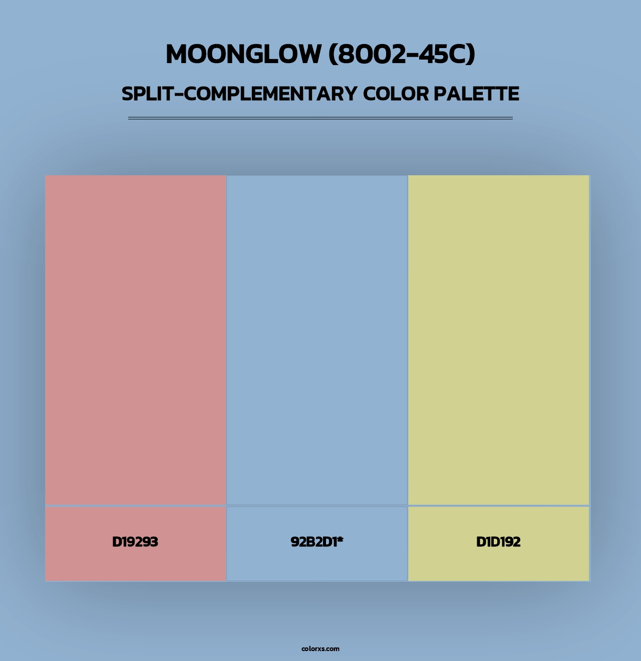 Moonglow (8002-45C) - Split-Complementary Color Palette