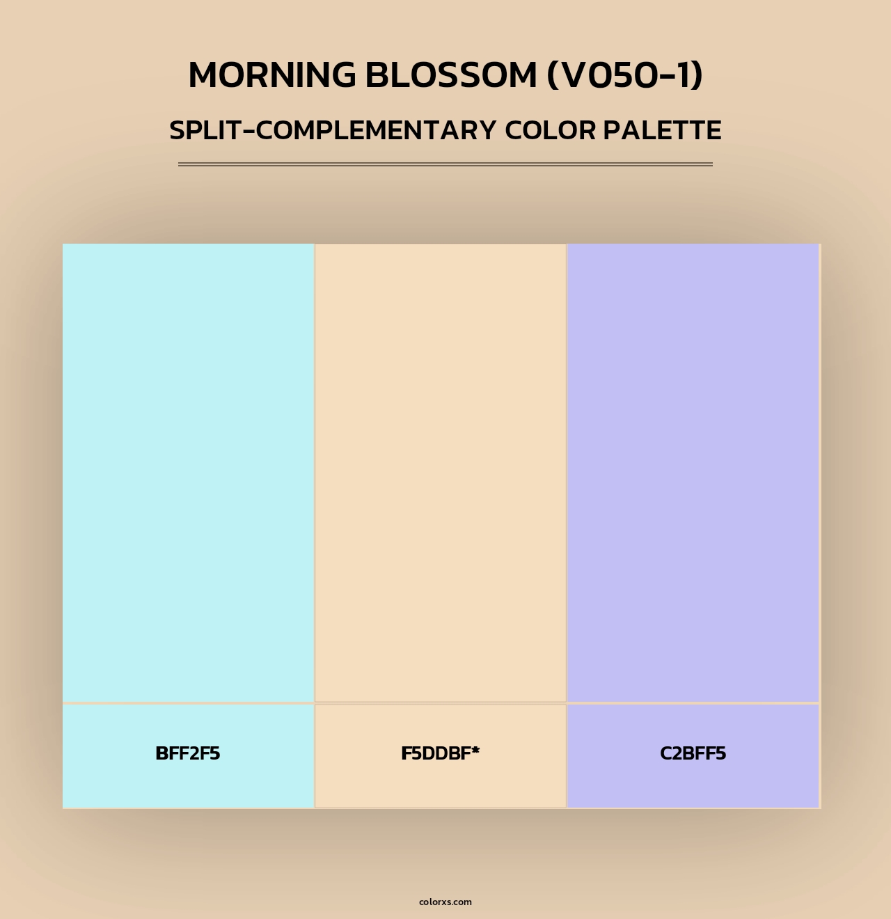 Morning Blossom (V050-1) - Split-Complementary Color Palette