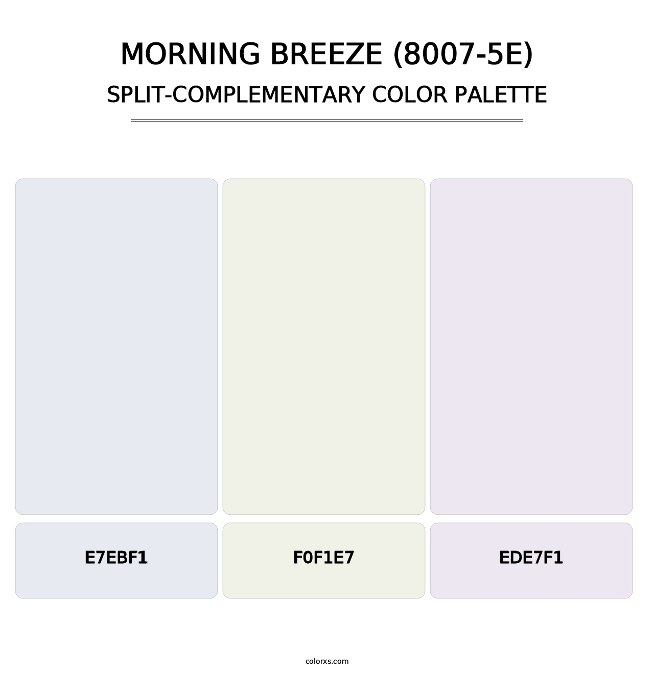 Morning Breeze (8007-5E) - Split-Complementary Color Palette