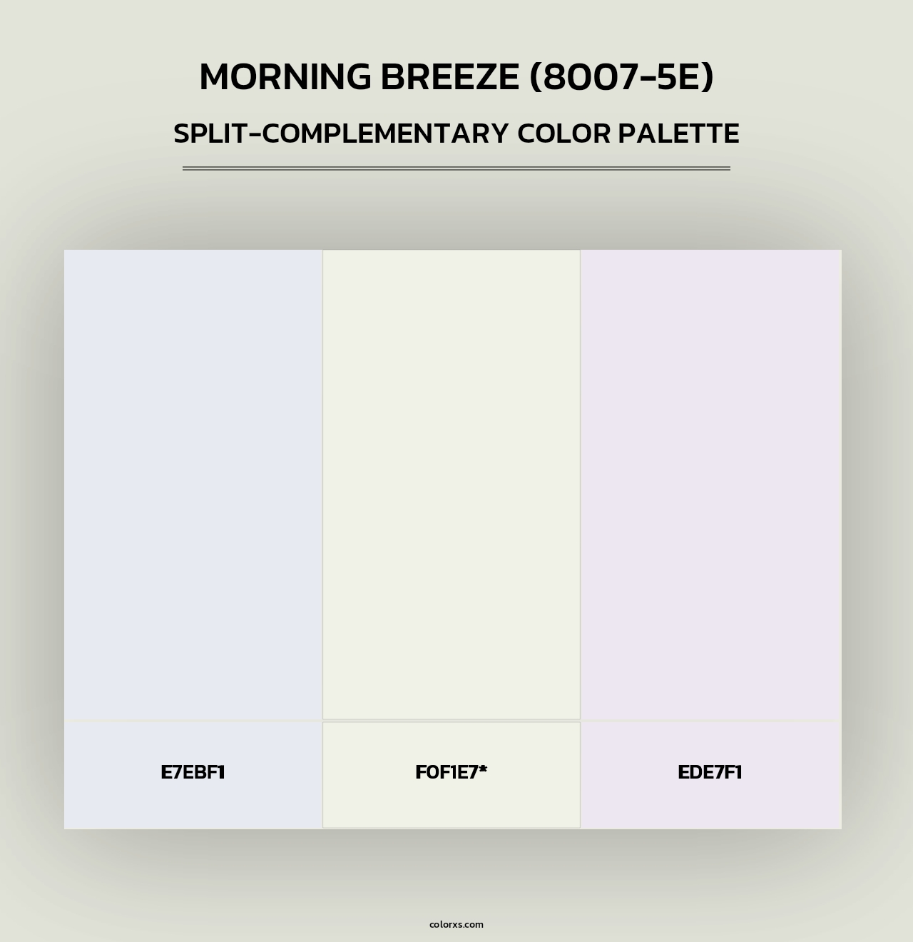 Morning Breeze (8007-5E) - Split-Complementary Color Palette