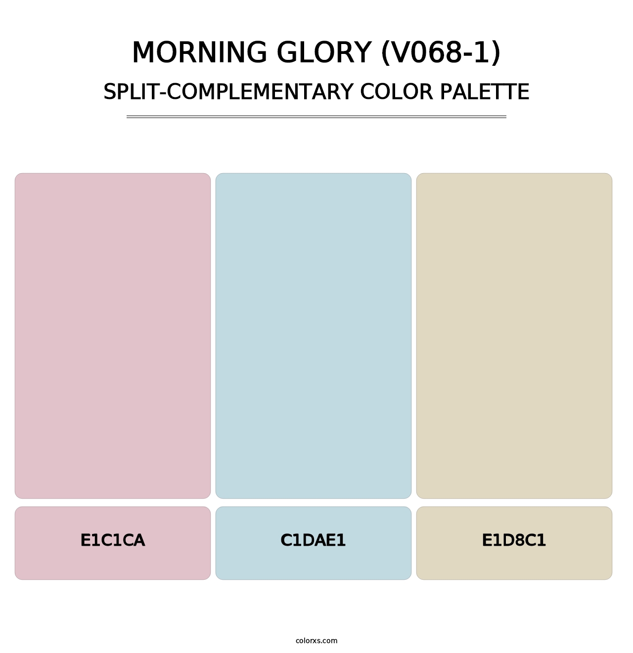 Morning Glory (V068-1) - Split-Complementary Color Palette