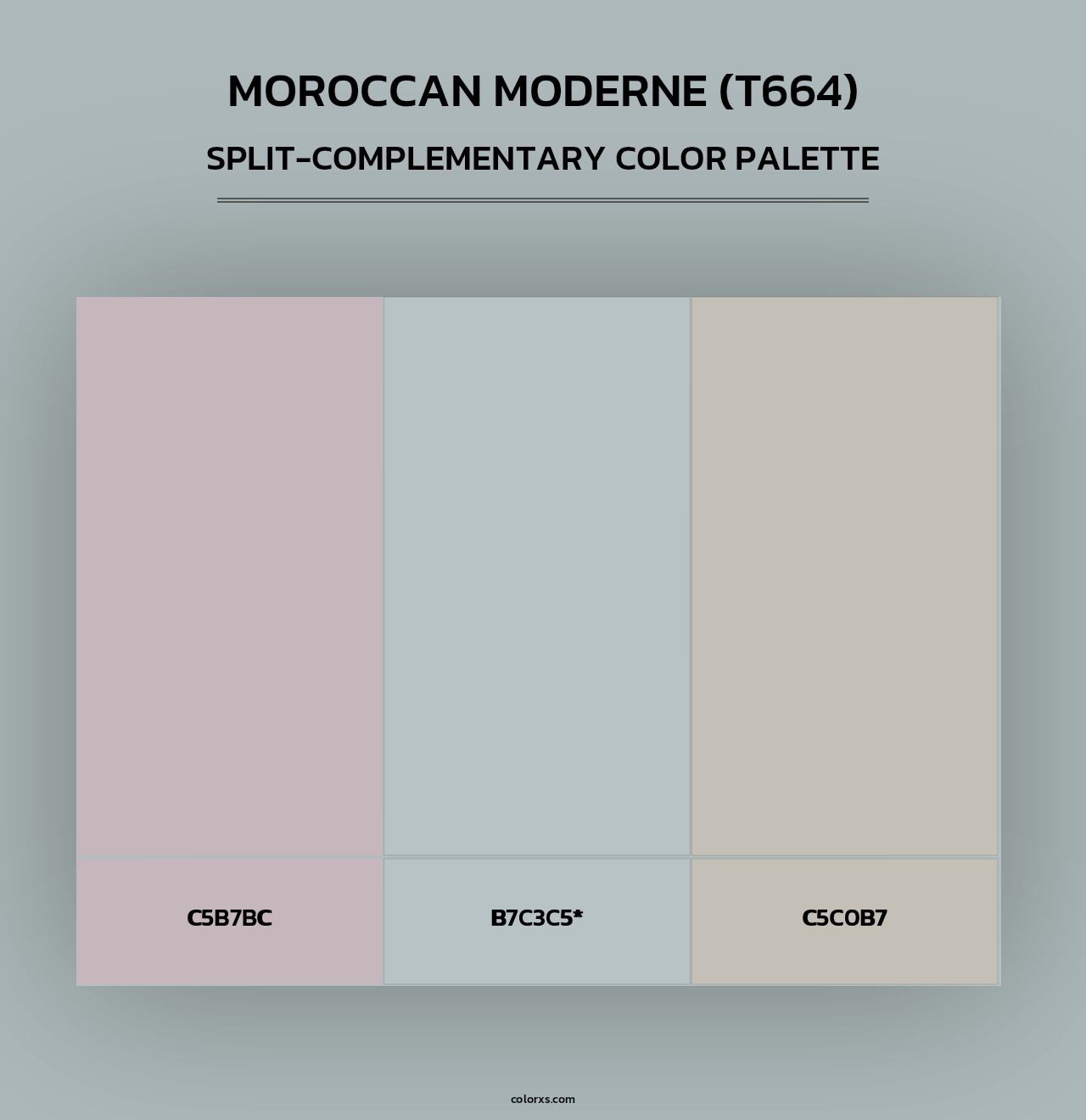 Moroccan Moderne (T664) - Split-Complementary Color Palette