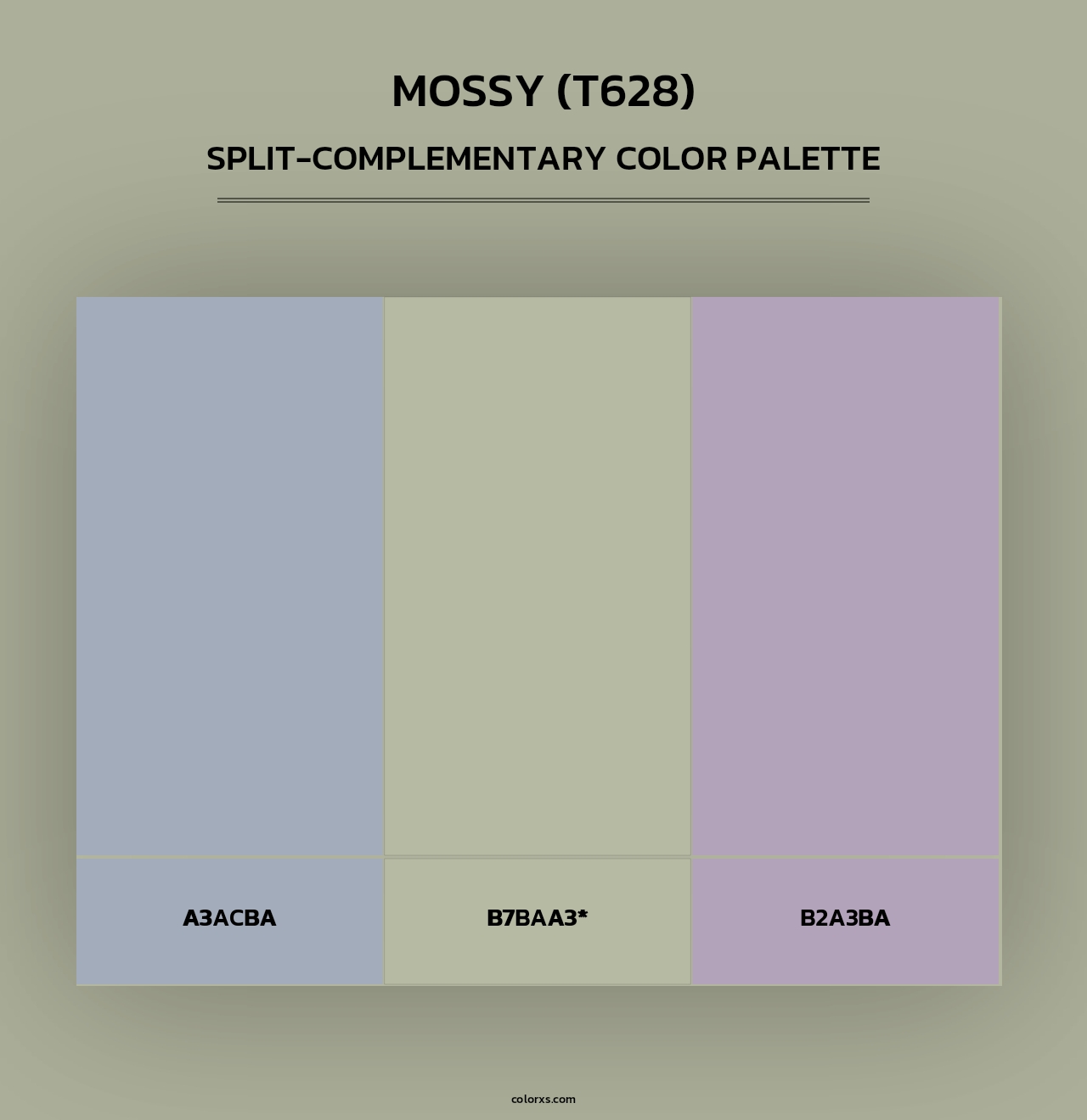 Mossy (T628) - Split-Complementary Color Palette