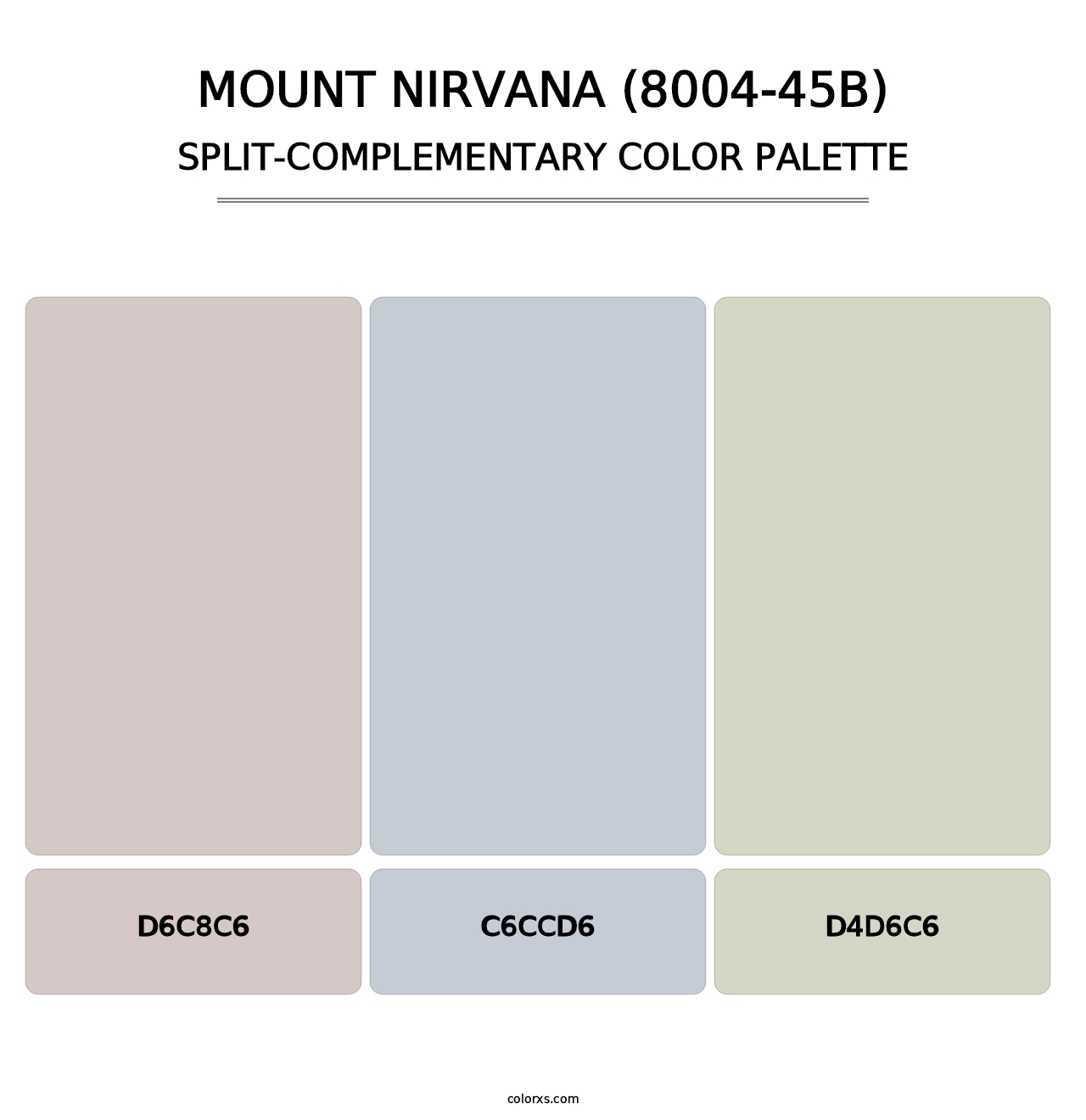 Mount Nirvana (8004-45B) - Split-Complementary Color Palette