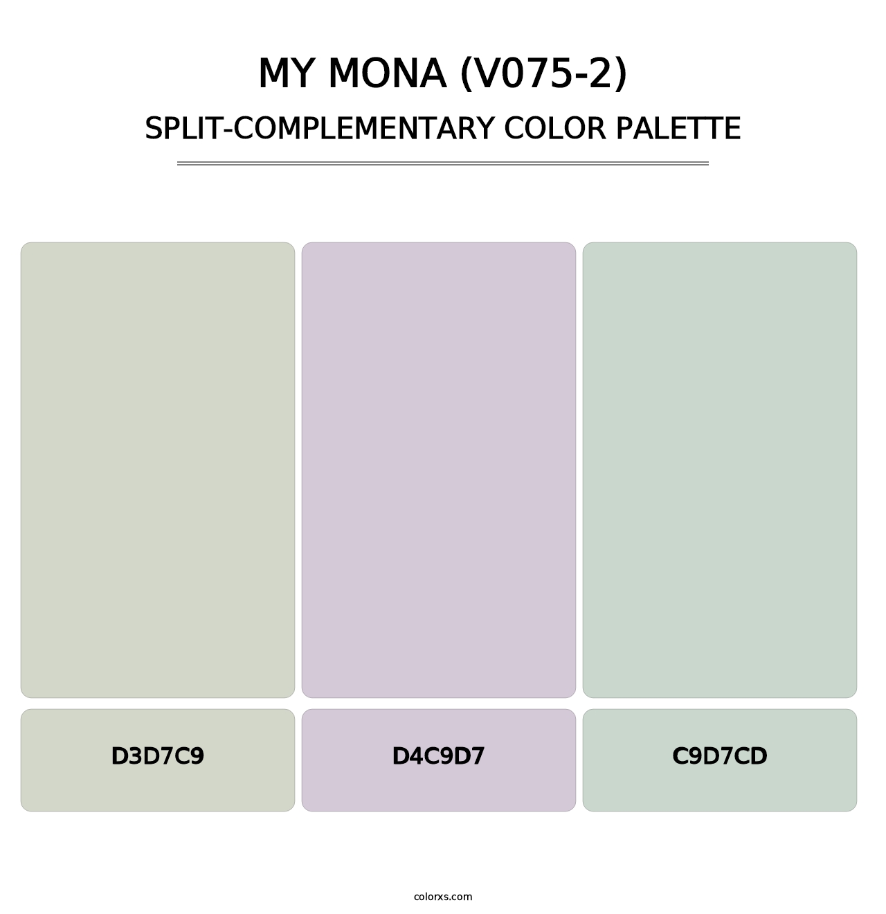 My Mona (V075-2) - Split-Complementary Color Palette