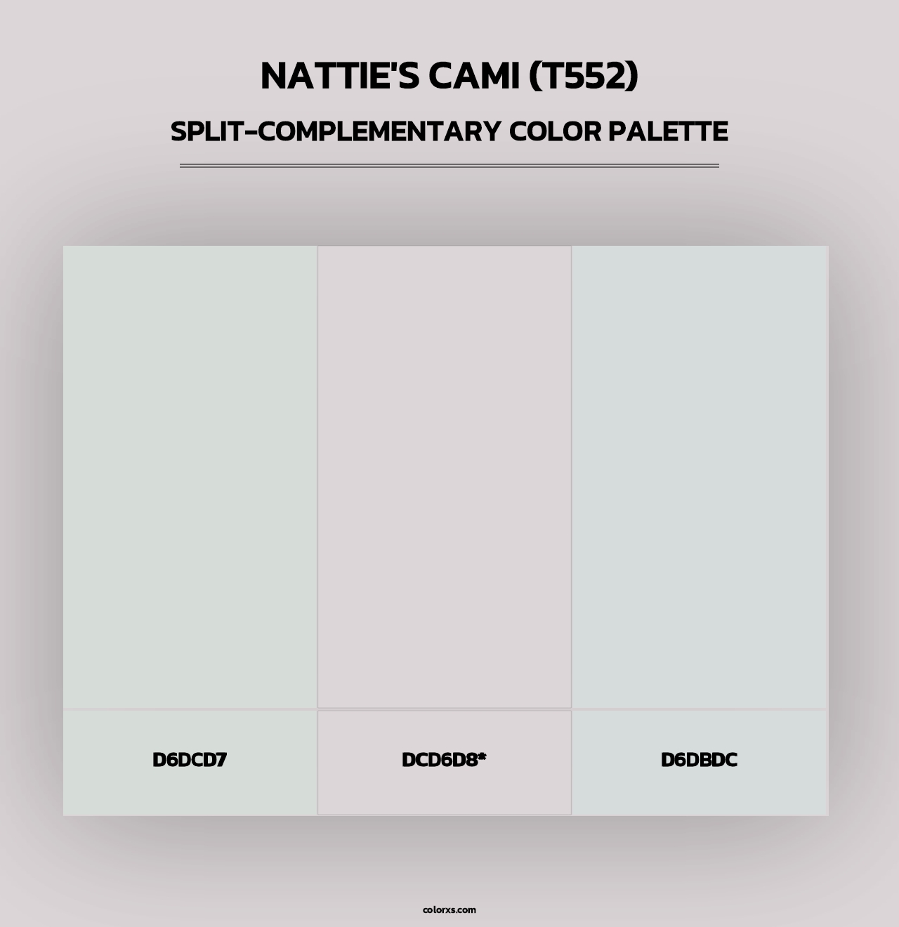 Nattie's Cami (T552) - Split-Complementary Color Palette