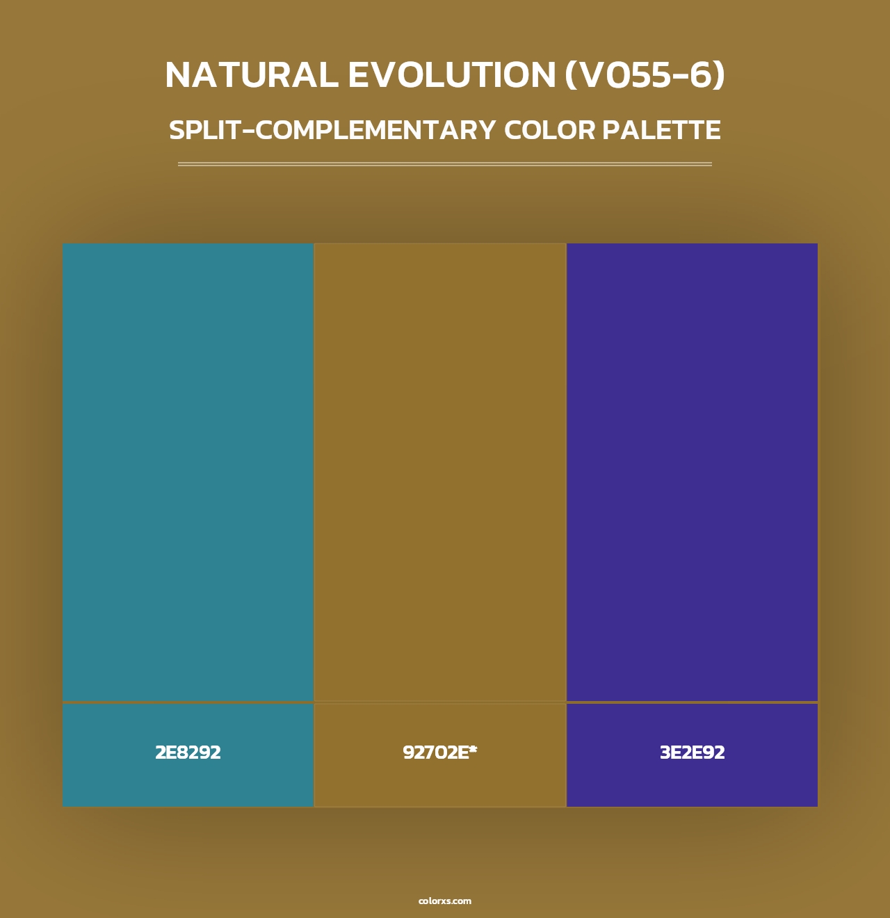 Natural Evolution (V055-6) - Split-Complementary Color Palette