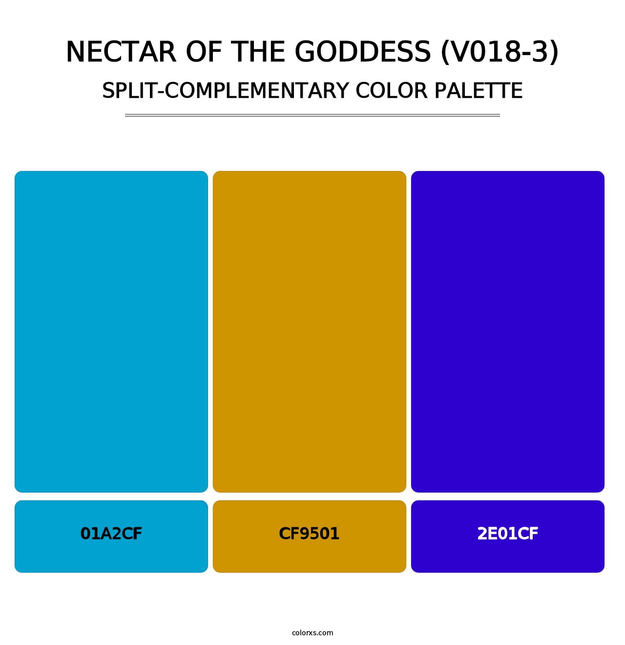 Nectar of the Goddess (V018-3) - Split-Complementary Color Palette