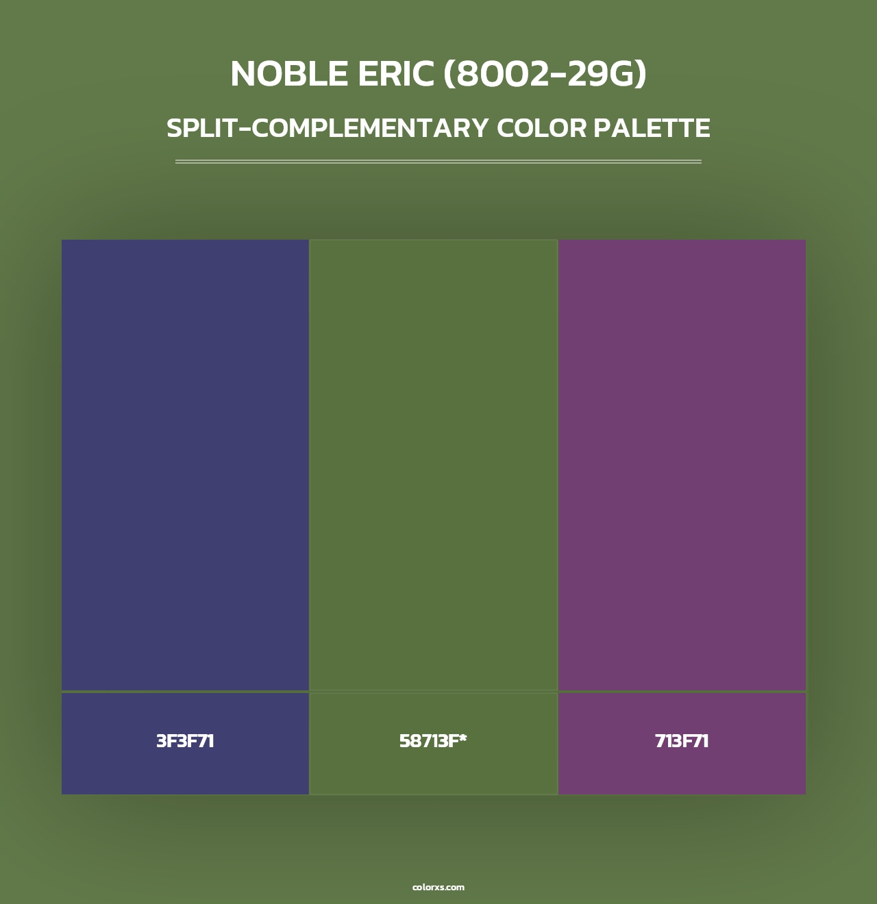 Noble Eric (8002-29G) - Split-Complementary Color Palette