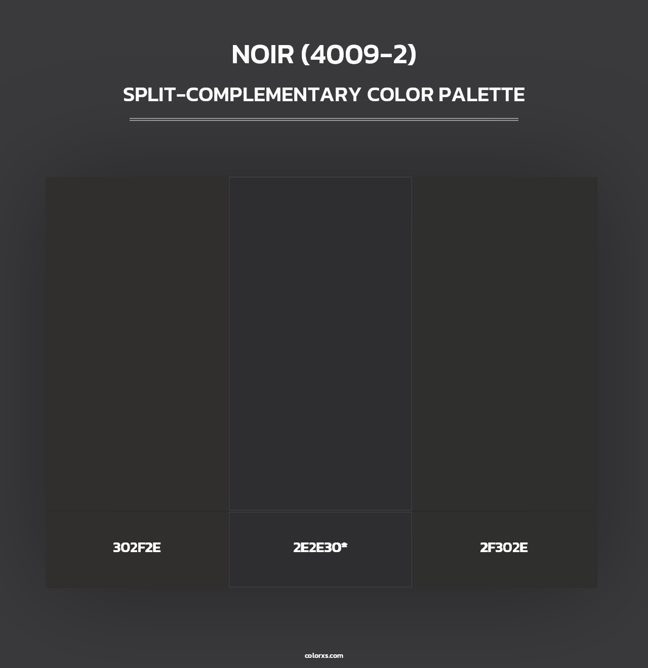 Noir (4009-2) - Split-Complementary Color Palette