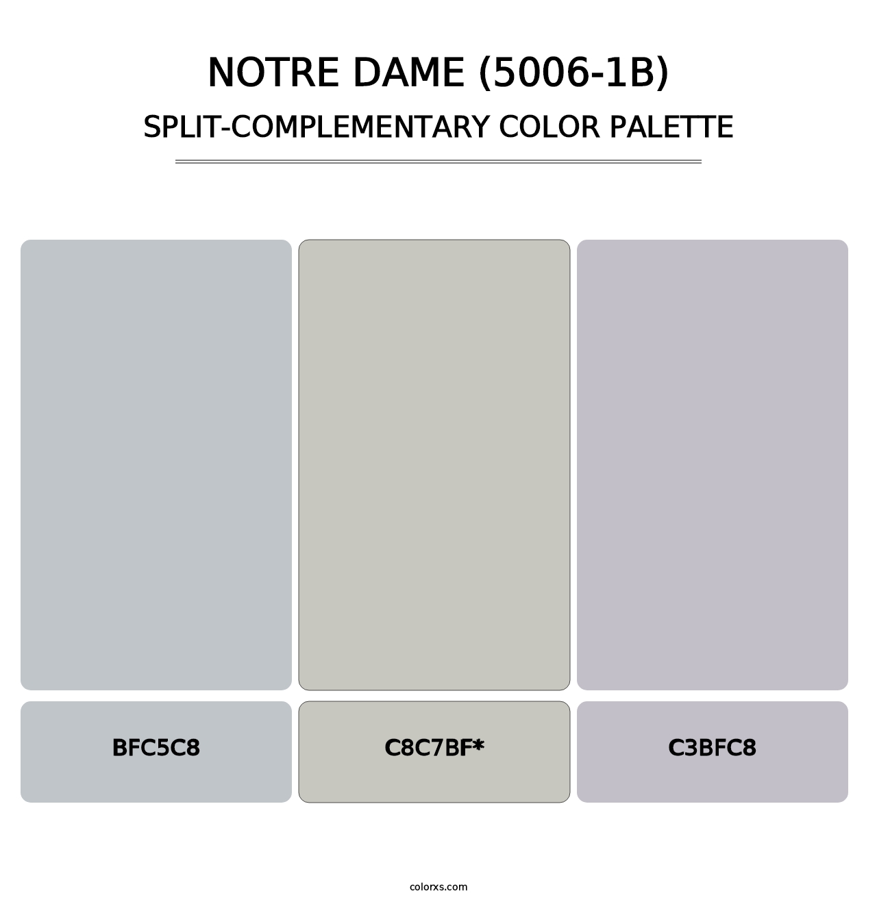 Notre Dame (5006-1B) - Split-Complementary Color Palette