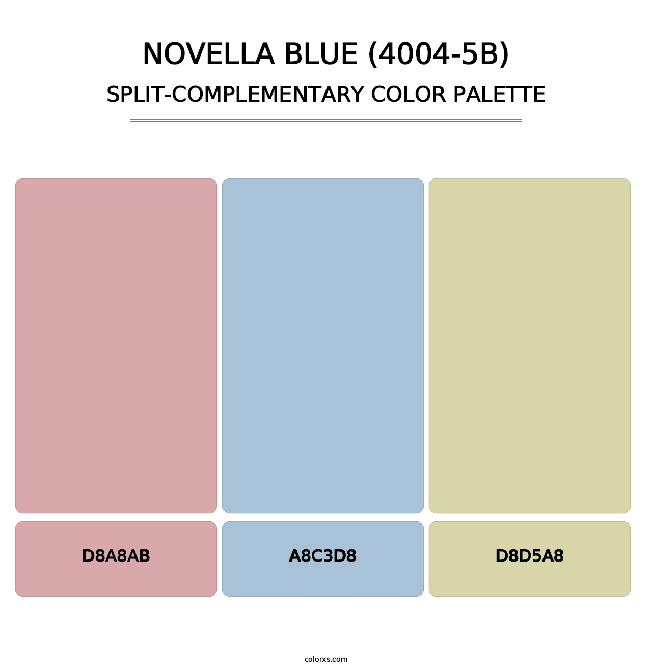 Novella Blue (4004-5B) - Split-Complementary Color Palette