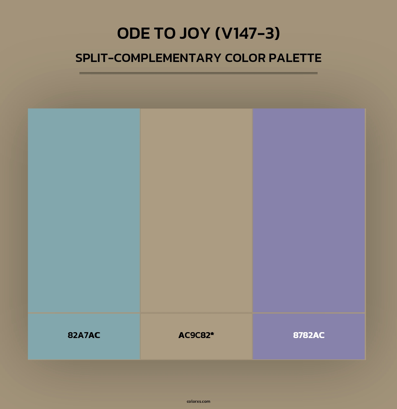 Ode to Joy (V147-3) - Split-Complementary Color Palette