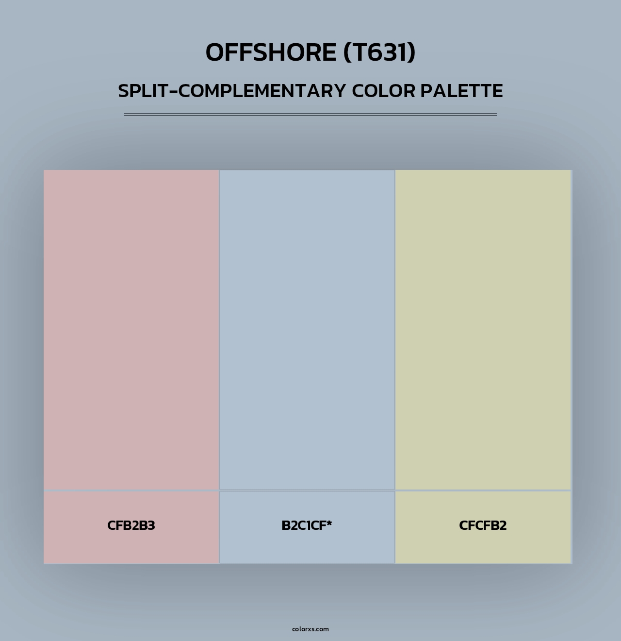 Offshore (T631) - Split-Complementary Color Palette