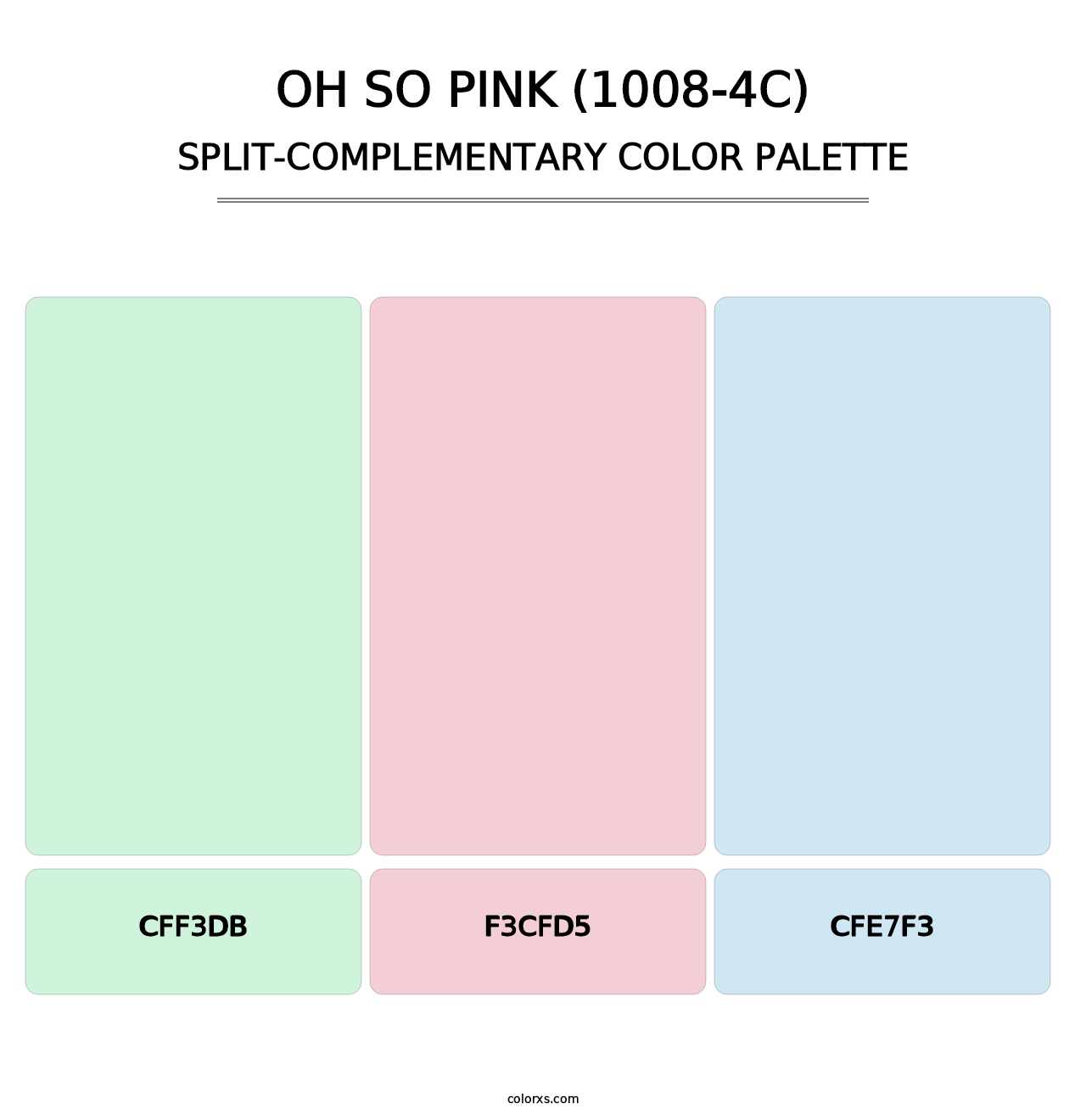 Oh So Pink (1008-4C) - Split-Complementary Color Palette