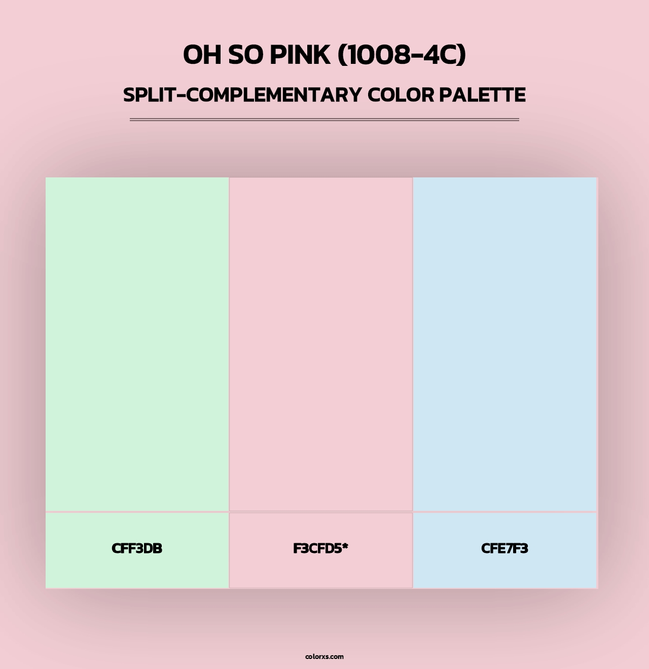 Oh So Pink (1008-4C) - Split-Complementary Color Palette