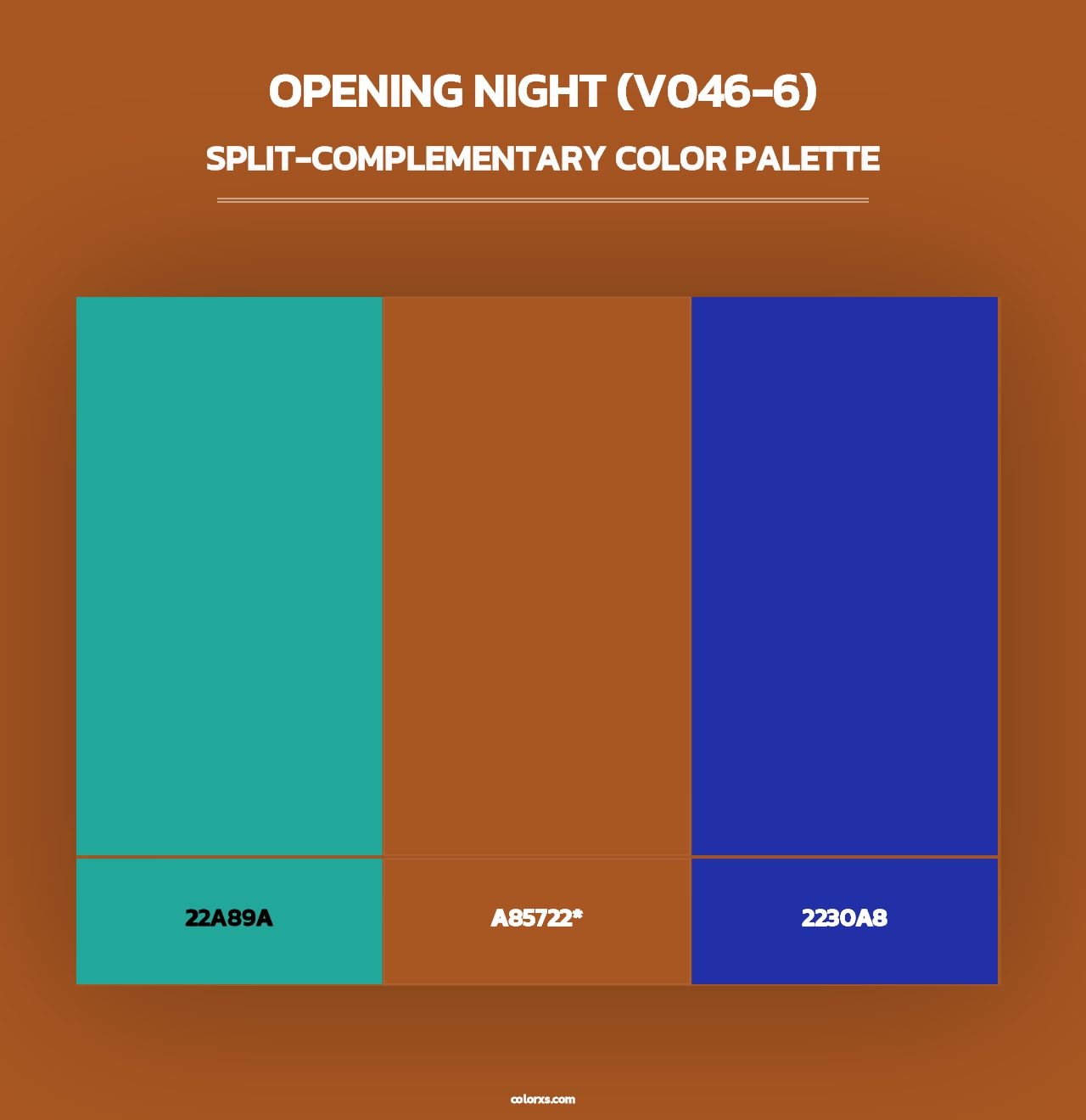Opening Night (V046-6) - Split-Complementary Color Palette