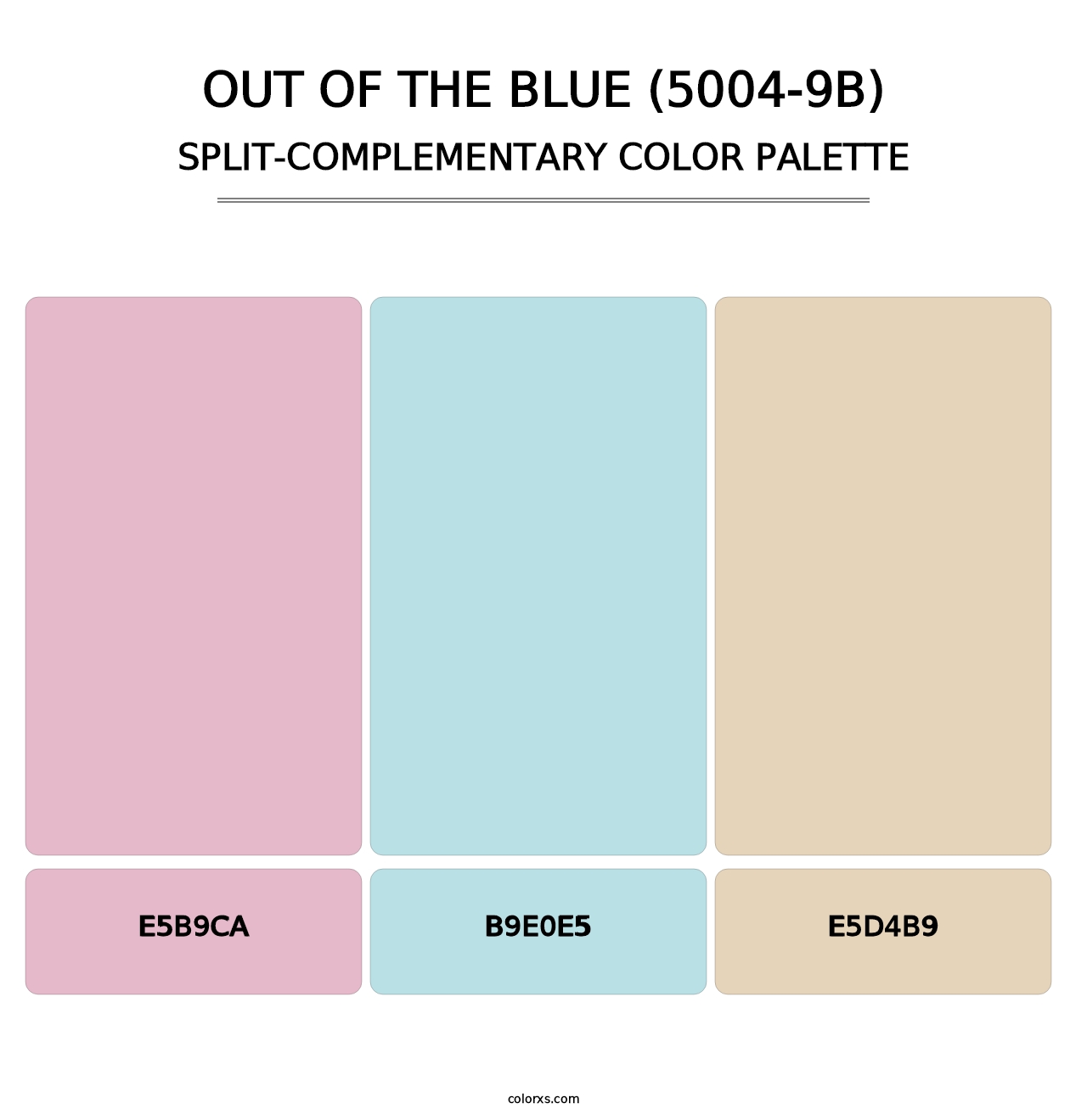 Out of the Blue (5004-9B) - Split-Complementary Color Palette