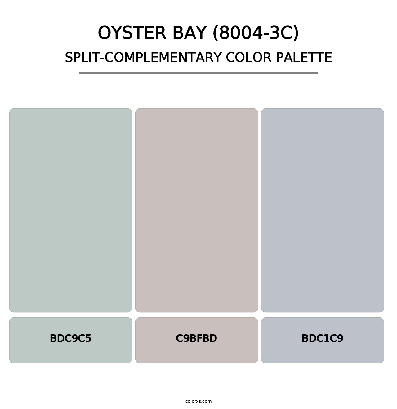 Oyster Bay (8004-3C) - Split-Complementary Color Palette