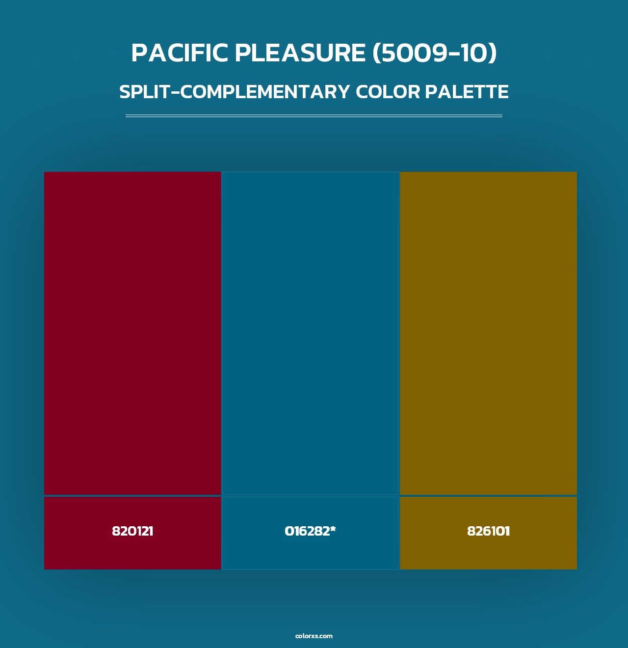 Pacific Pleasure (5009-10) - Split-Complementary Color Palette