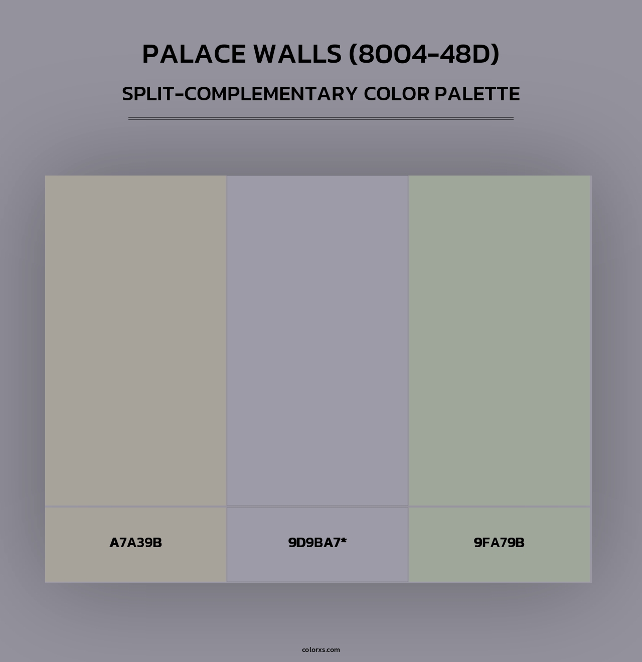 Palace Walls (8004-48D) - Split-Complementary Color Palette