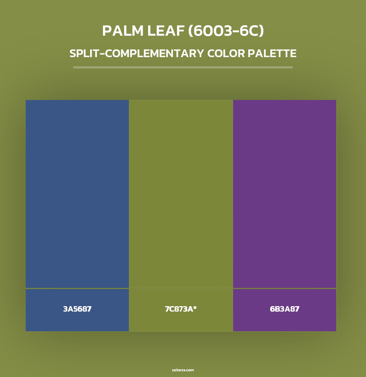 Palm Leaf (6003-6C) - Split-Complementary Color Palette