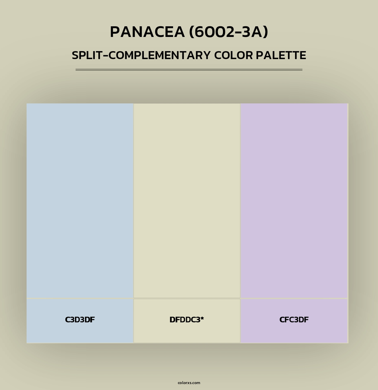 Panacea (6002-3A) - Split-Complementary Color Palette
